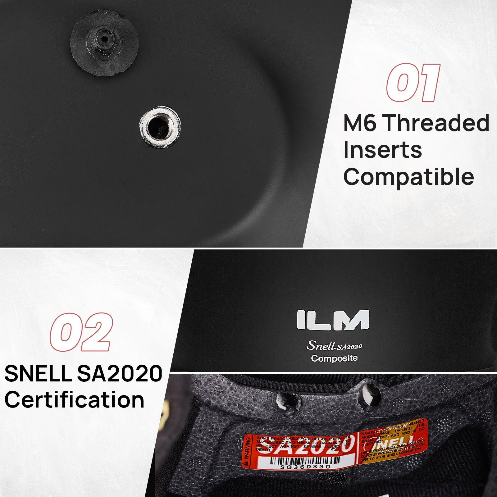 ILM Snell SA2020 Full Face Auto Car Racing Helmets Model 760 - Image 7