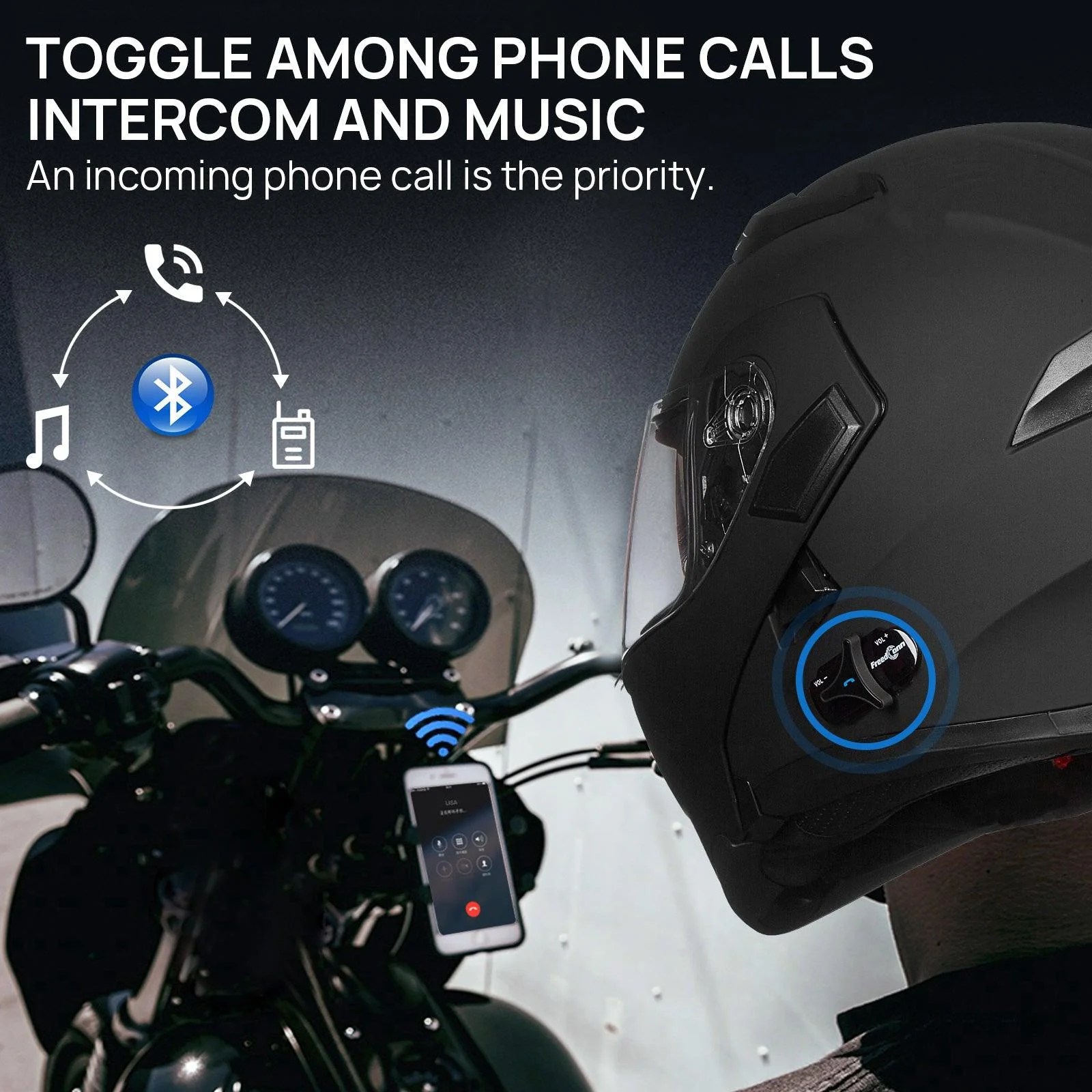 ILM Modular Flip up Full Face Bluetooth Motorcycle Helmet Model 902BT PRO - Image 8