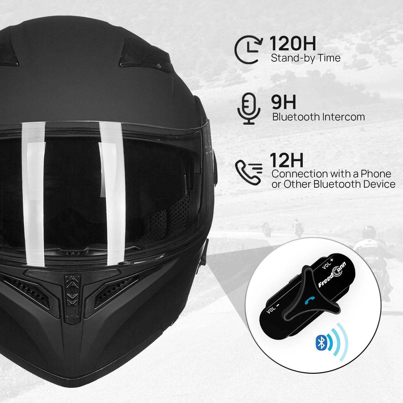 ILM Modular Flip up Full Face Bluetooth Motorcycle Helmet Model 902BT PRO - Image 9