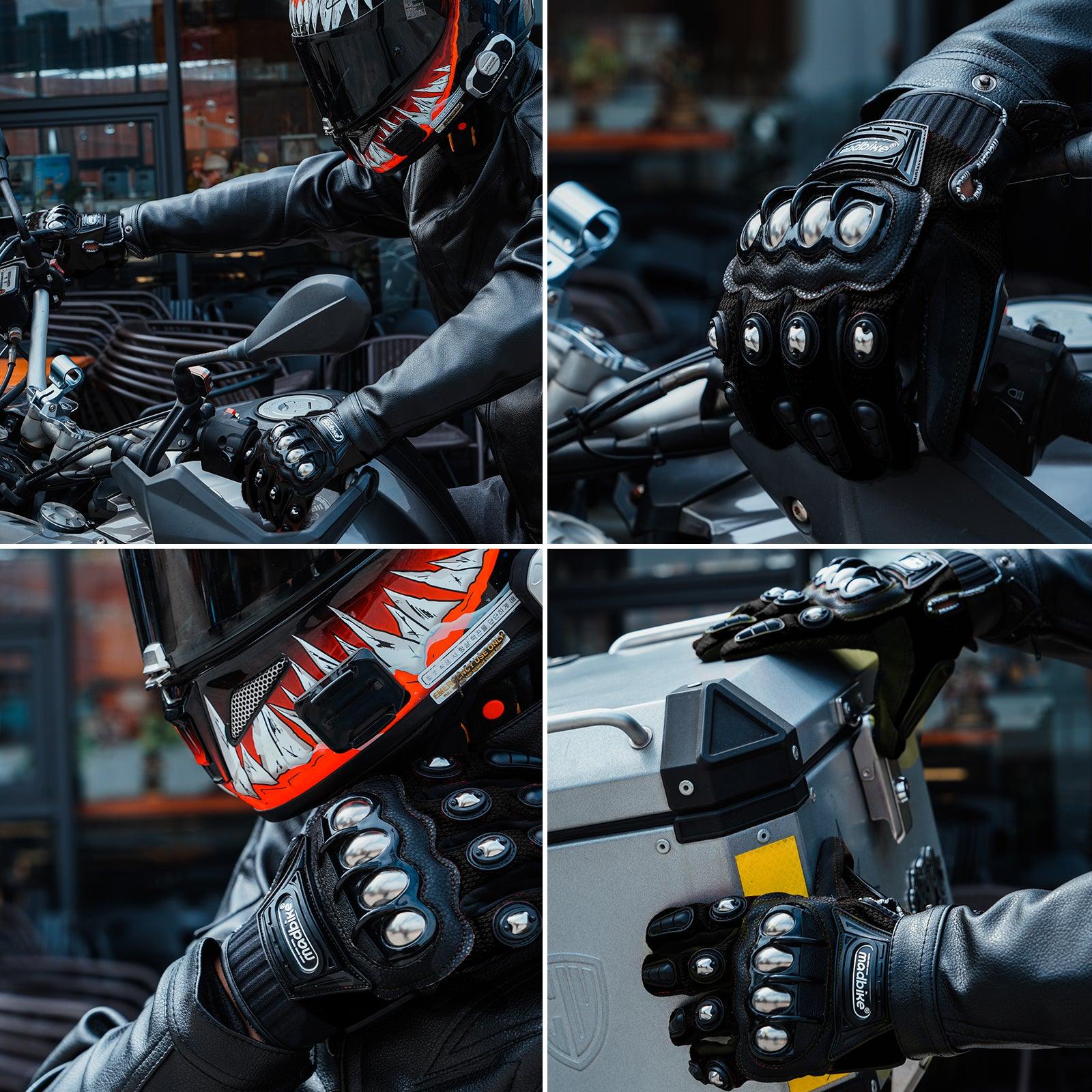 ILM Motorcycle Powersports Racing Gloves Model 10C - Image 6