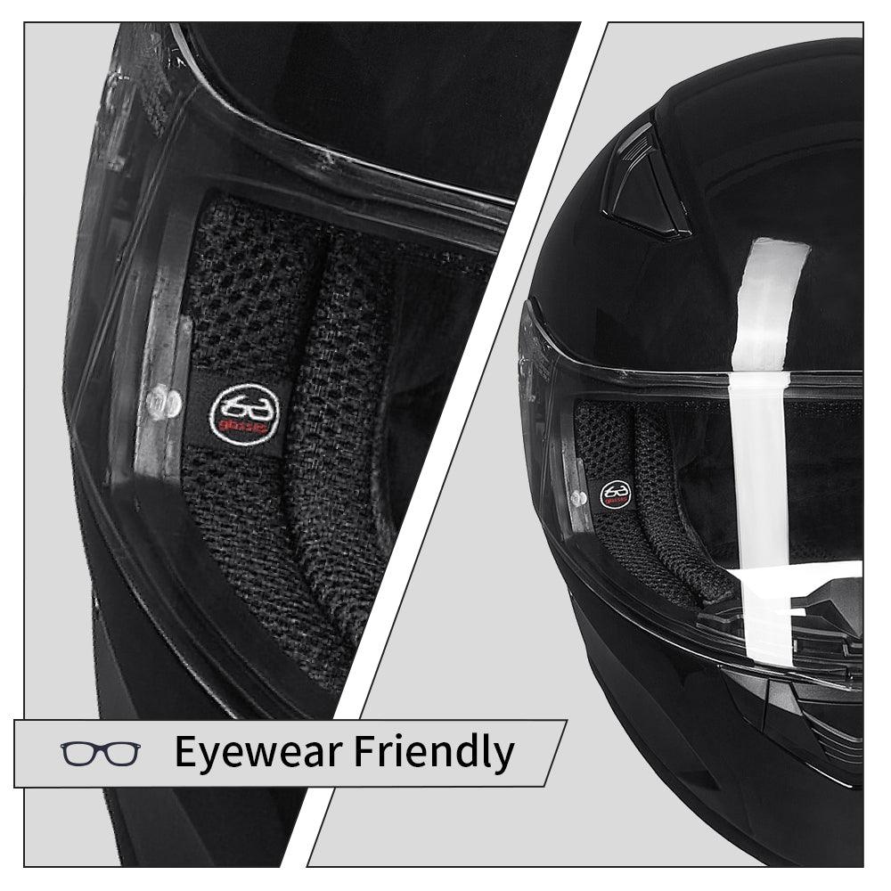 ILM Motorcycle Snowmobile Full Face Helmet Model 129 - Image 10