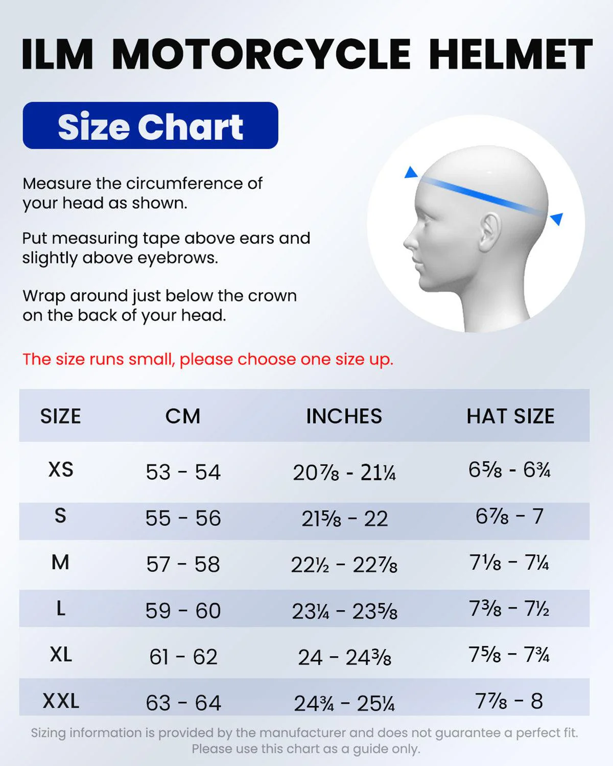 ILM Motorcycle Snowmobile Full Face Helmet Model 129 - Image 14