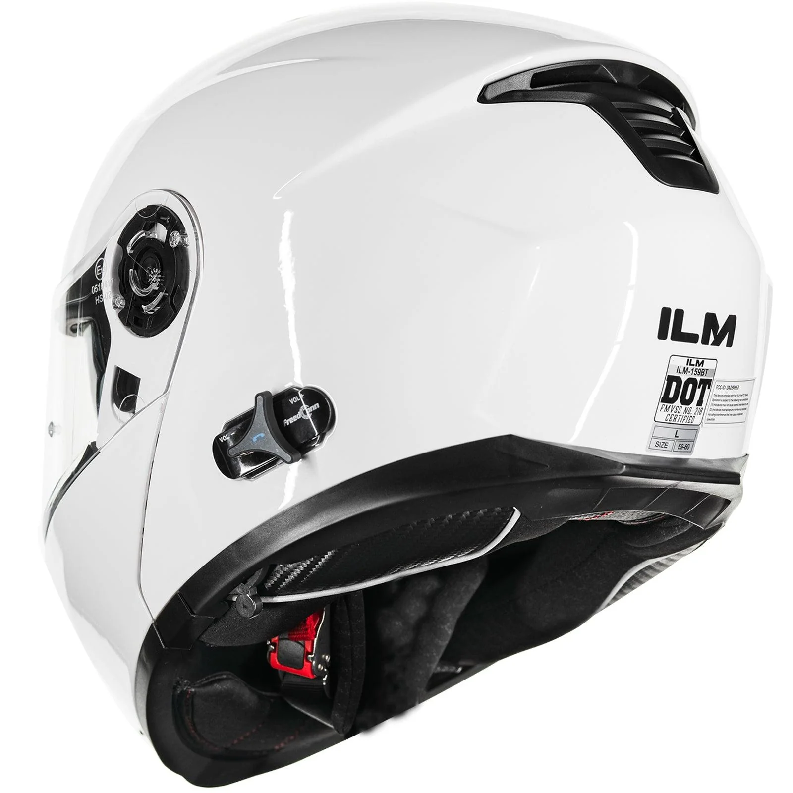 ILM Modular Flip up Full Face Bluetooth Motorcycle Helmet Model 159BT - Image 4