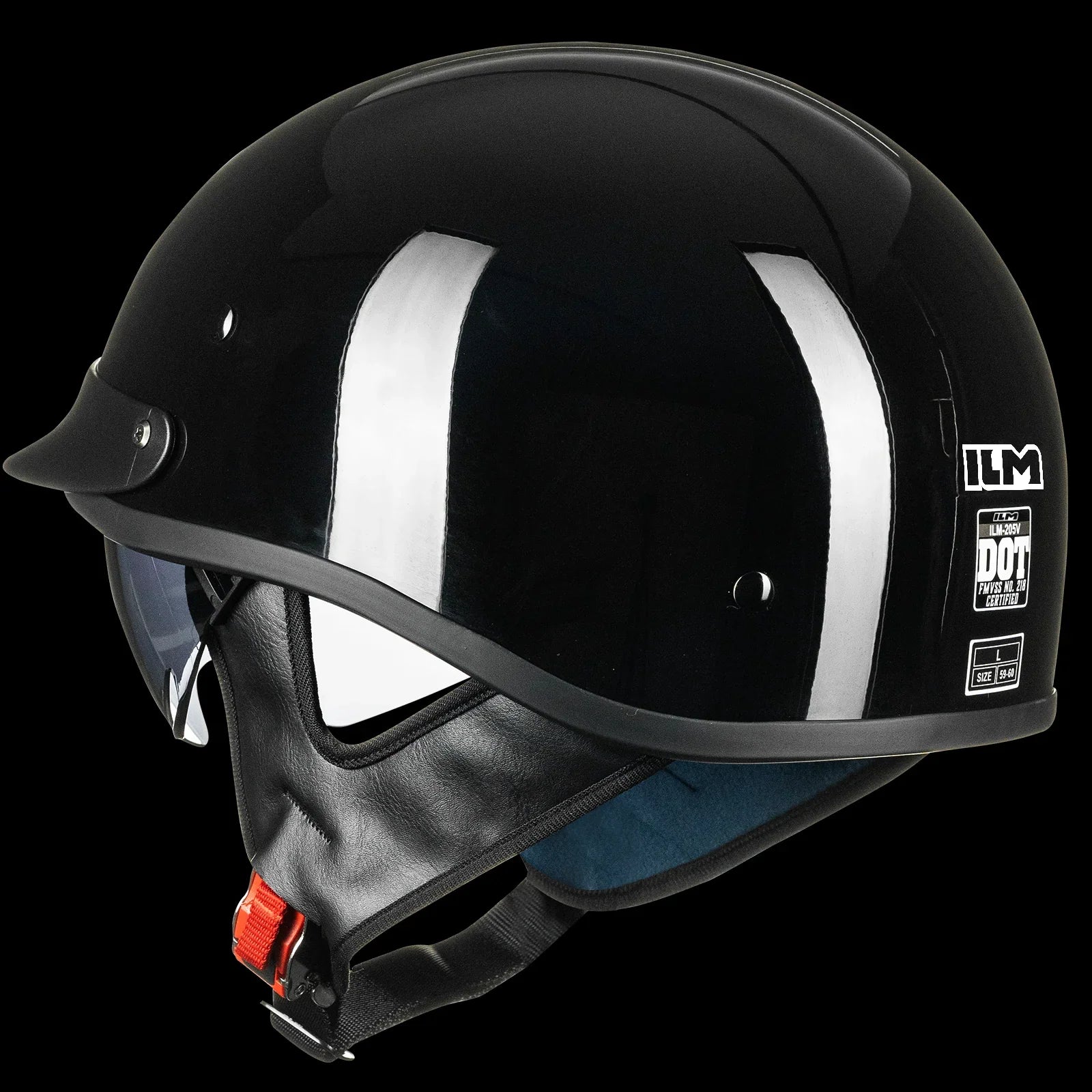 ILM Motorcycle Open Face Half Helmet Model 205V - Image 4