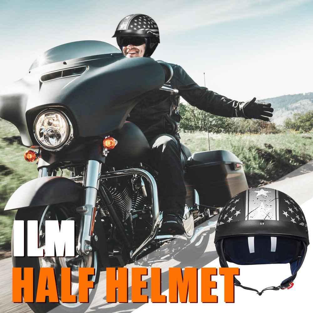 ILM Motorcycle Open Face Half Helmet Model 205V - Image 8