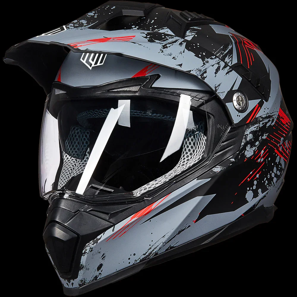ILM Off Road Motorcycle Dual Sport Helmet Model 606V - Image 11