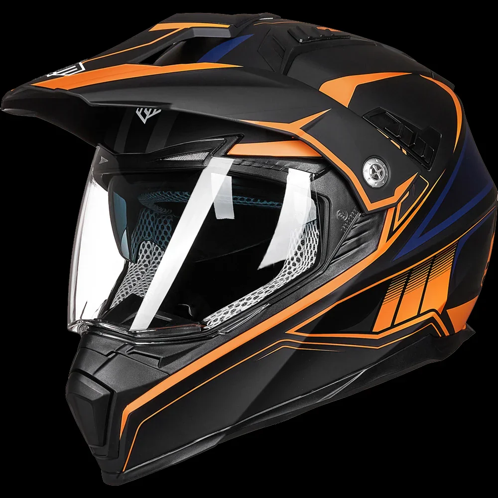 ILM Off Road Motorcycle Dual Sport Helmet Model 606V - Image 12