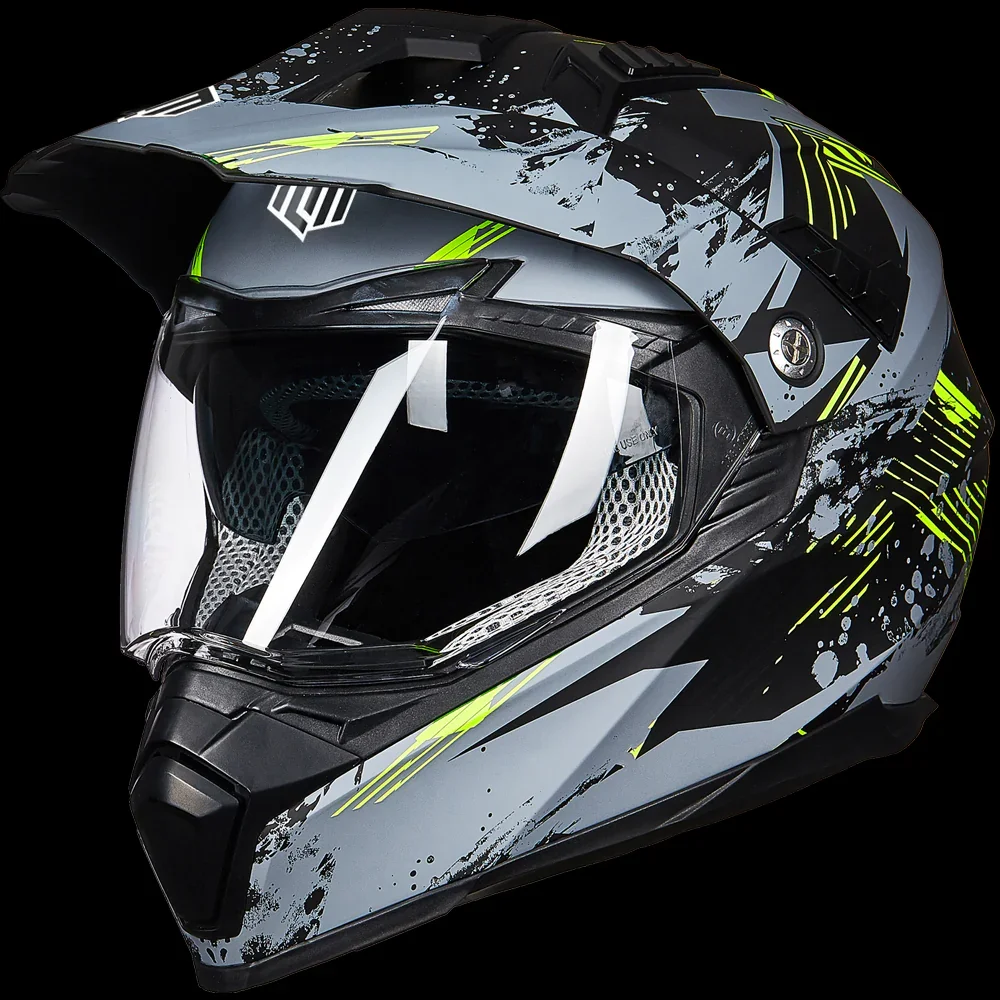 ILM Off Road Motorcycle Dual Sport Helmet Model 606V - Image 14
