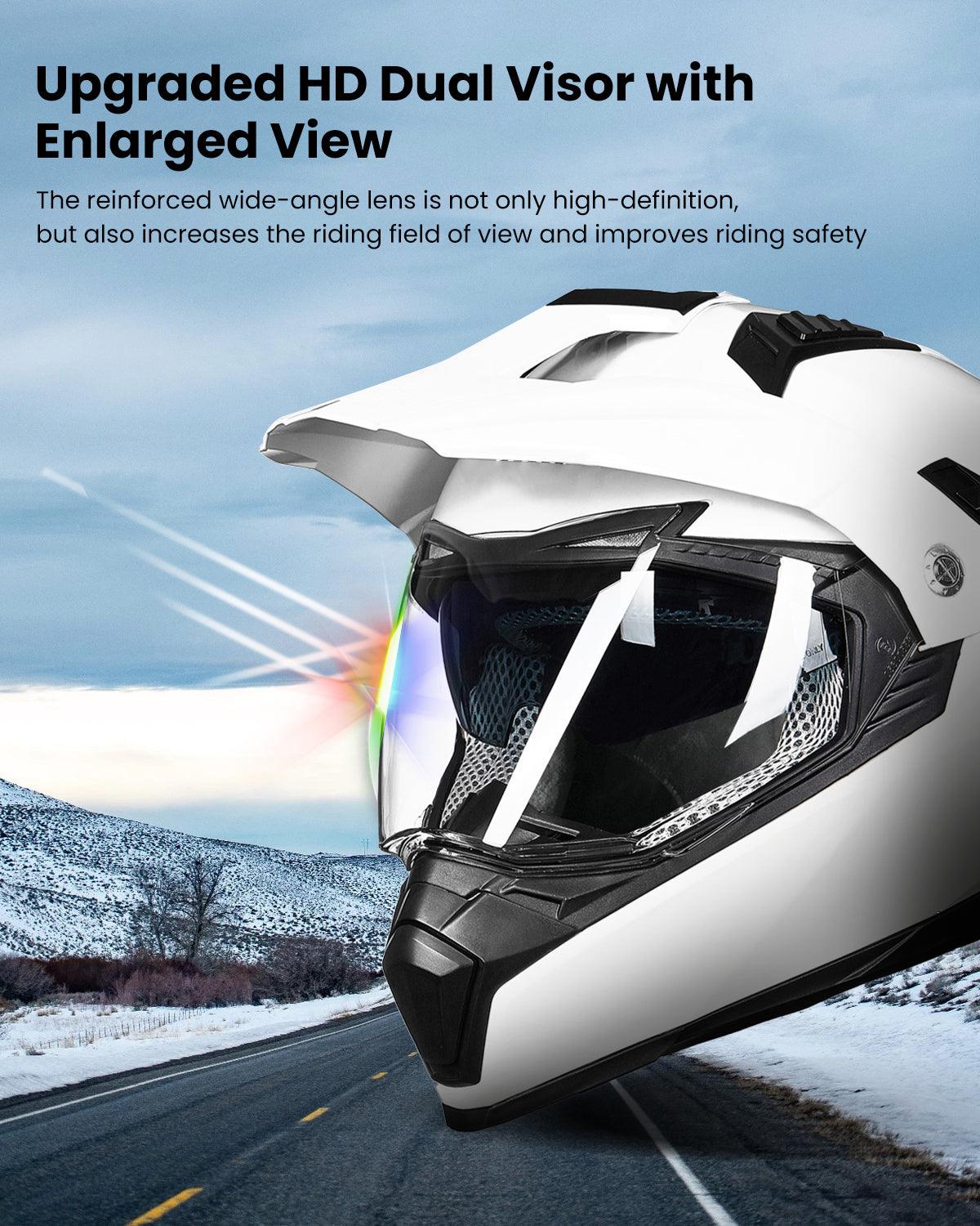 ILM Off Road Motorcycle Dual Sport Helmet Model 606V - Image 5