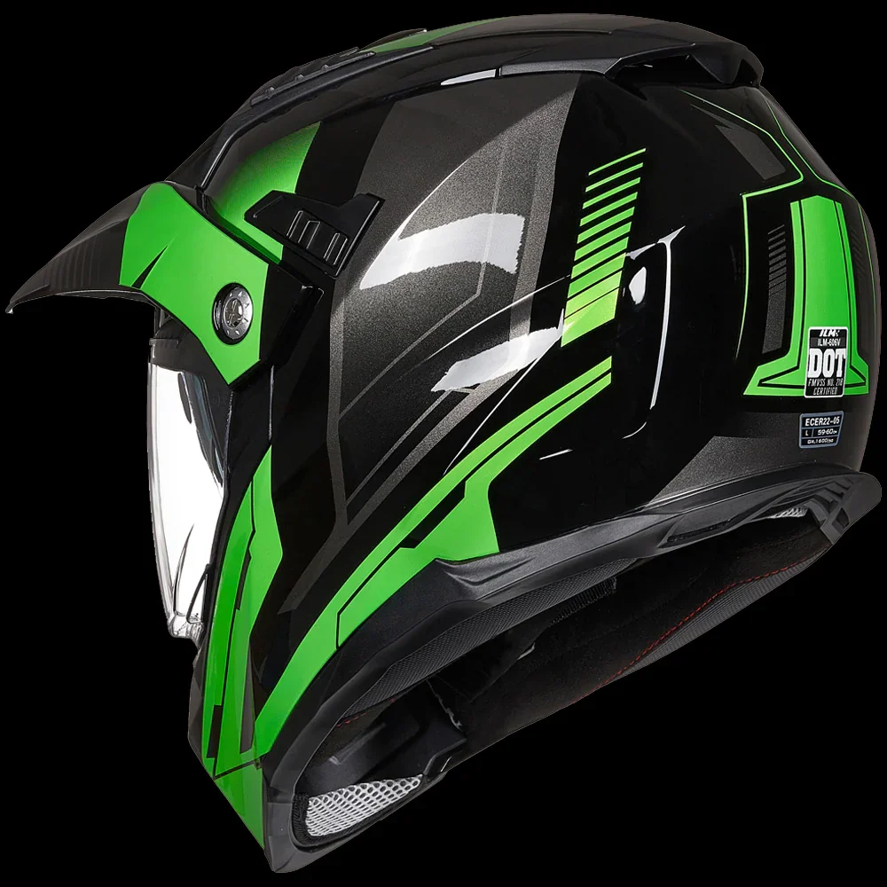ILM Off Road Motorcycle Dual Sport Helmet Model 606V - Image 8