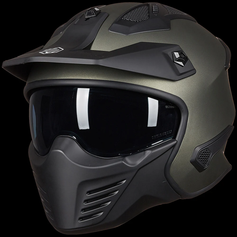 ILM Open Face Motorcycle 3/4 Half Helmet Model 726X - Image 11