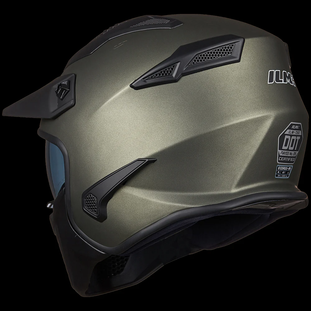 ILM Open Face Motorcycle 3/4 Half Helmet Model 726X - Image 12