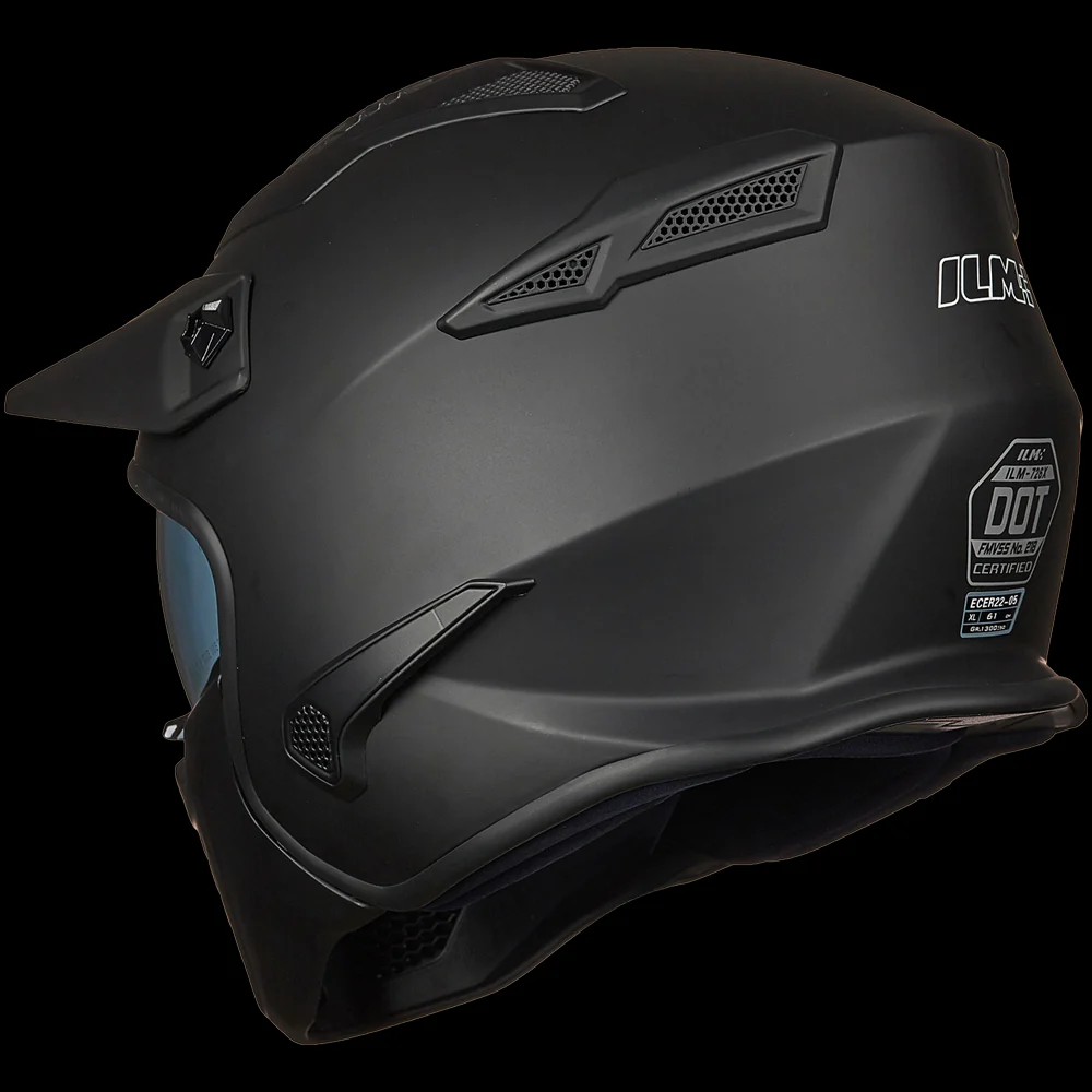 ILM Open Face Motorcycle 3/4 Half Helmet Model 726X - Image 3