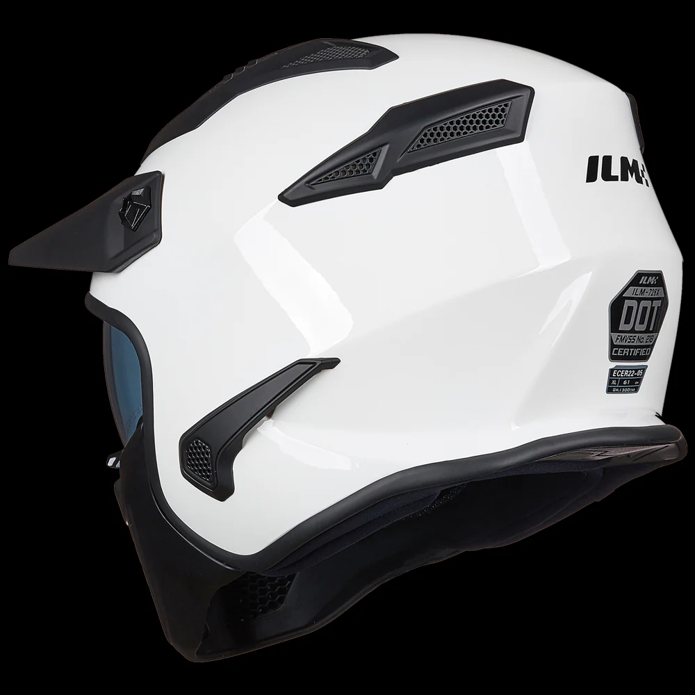 ILM Open Face Motorcycle 3/4 Half Helmet Model 726X - Image 9