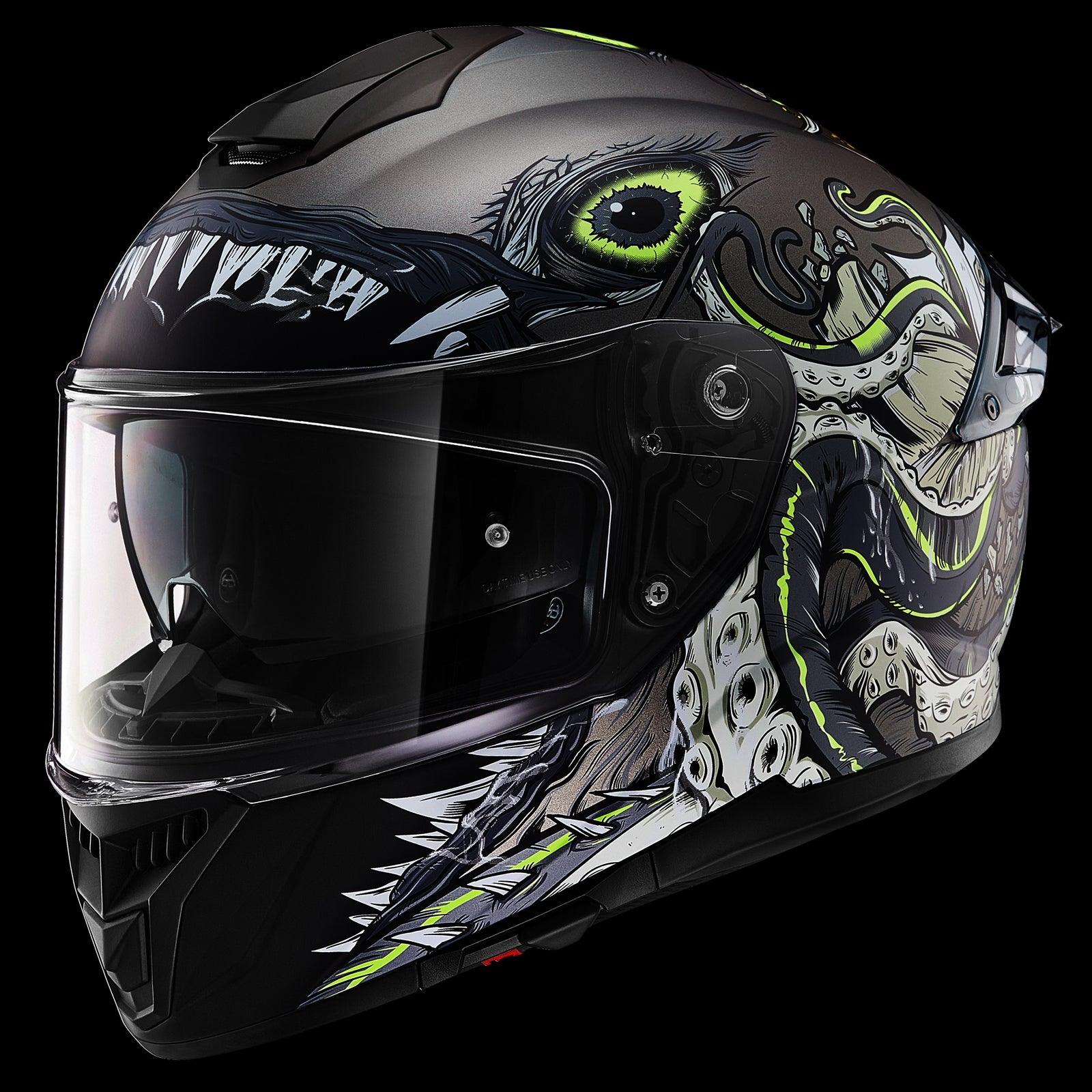ILM Full Face Motorcycle Helmet Model 861A - Image 10