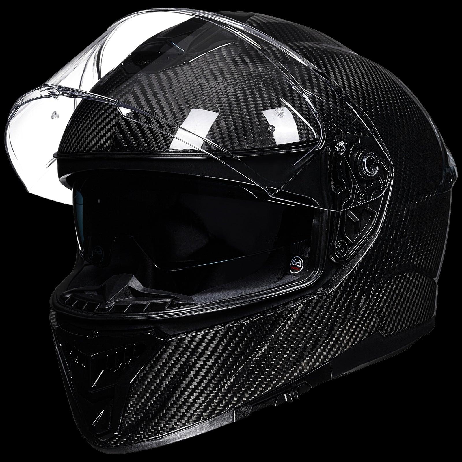 ILM Full Face Motorcycle Carbon Fiber Helmet Model 861C - Image 11
