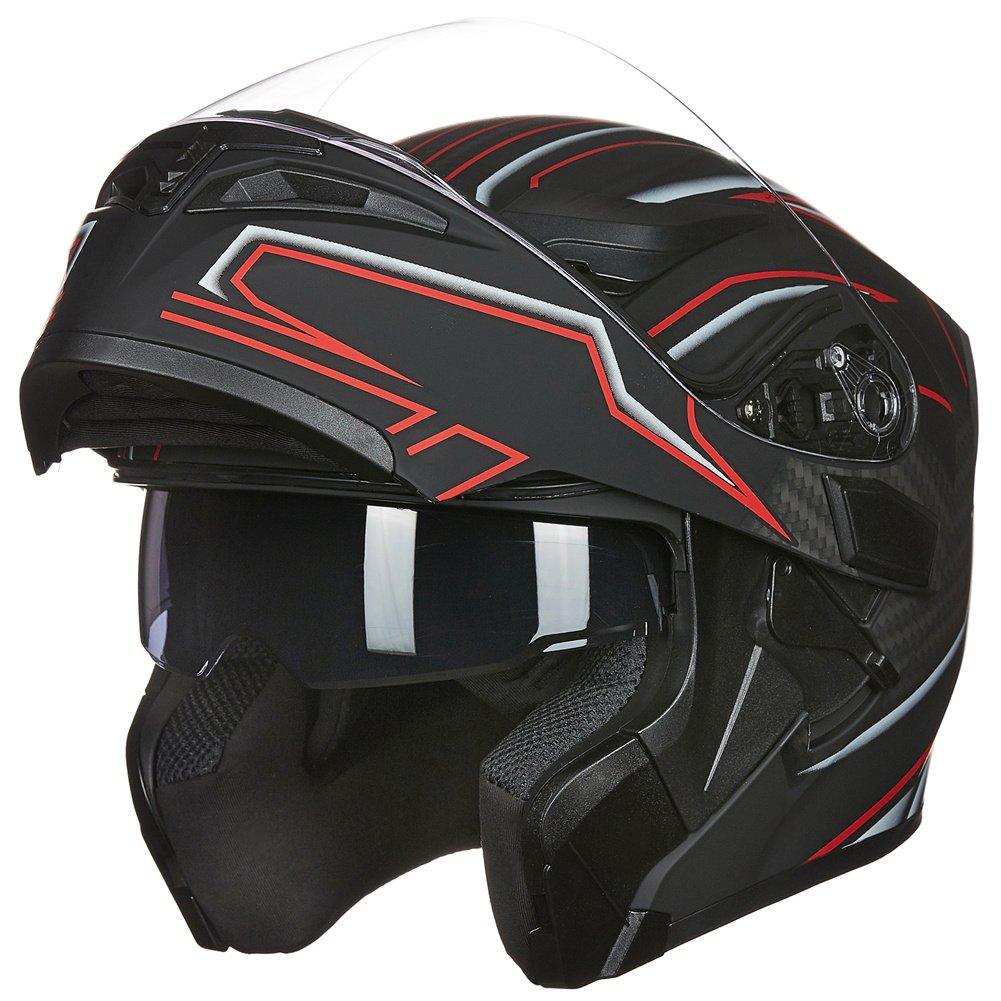 ILM Motorcycle Modular Full Face Helmet Model 902LED - Image 5