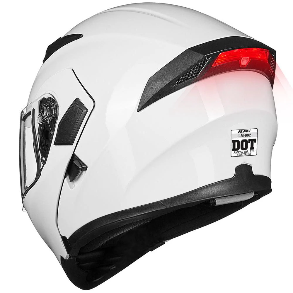 ILM Motorcycle Modular Full Face Helmet Model 902LED - Image 9