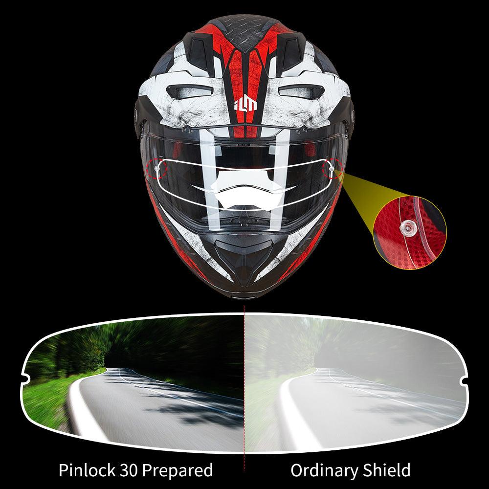 ILM Motorcycle Full Face Modular Helmet Model 909F - Image 11