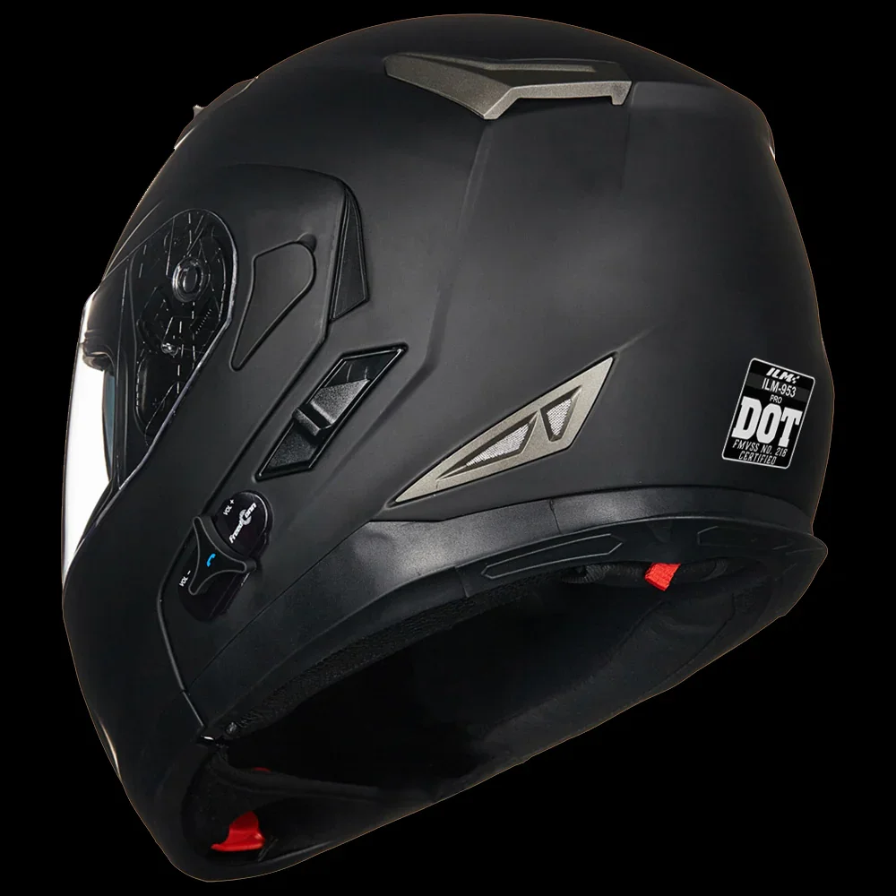 ILM Bluetooth Integrated Modular Flip up Full Face Motorcycle Helmet Model 953PRO - Image 12