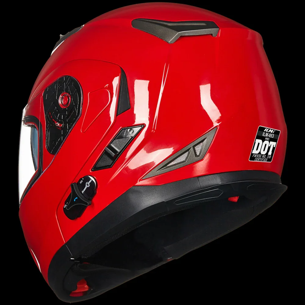 ILM Bluetooth Integrated Modular Flip up Full Face Motorcycle Helmet Model 953PRO - Image 14