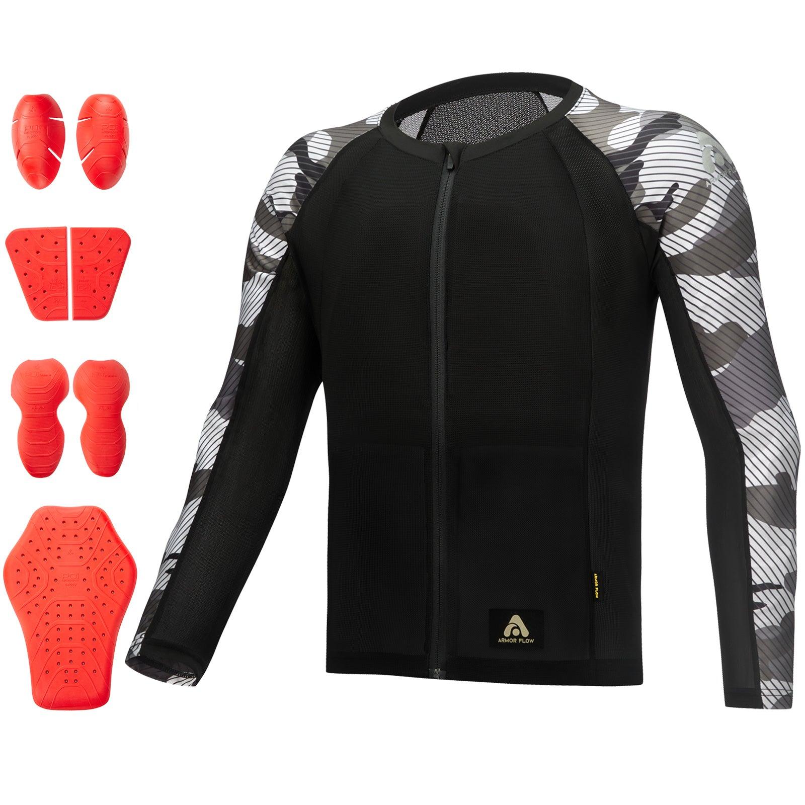 ILM Motorcycle Armor Flow Shirt for Men Women Mesh Riding Jacket Body Chest CE Protective Padded Model AF01 - Image 10