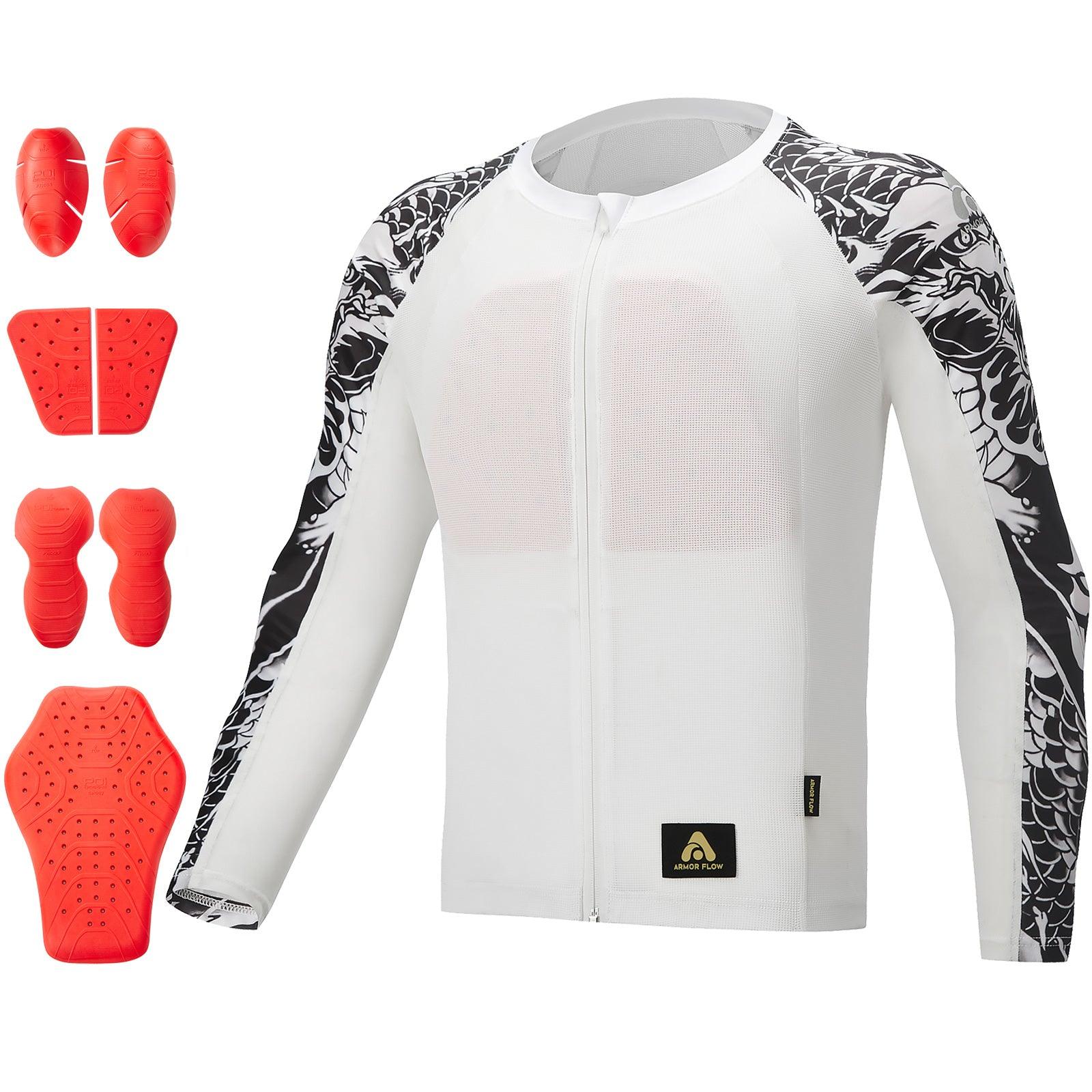 ILM Motorcycle Armor Flow Shirt for Men Women Mesh Riding Jacket Body Chest CE Protective Padded Model AF01 - Image 8