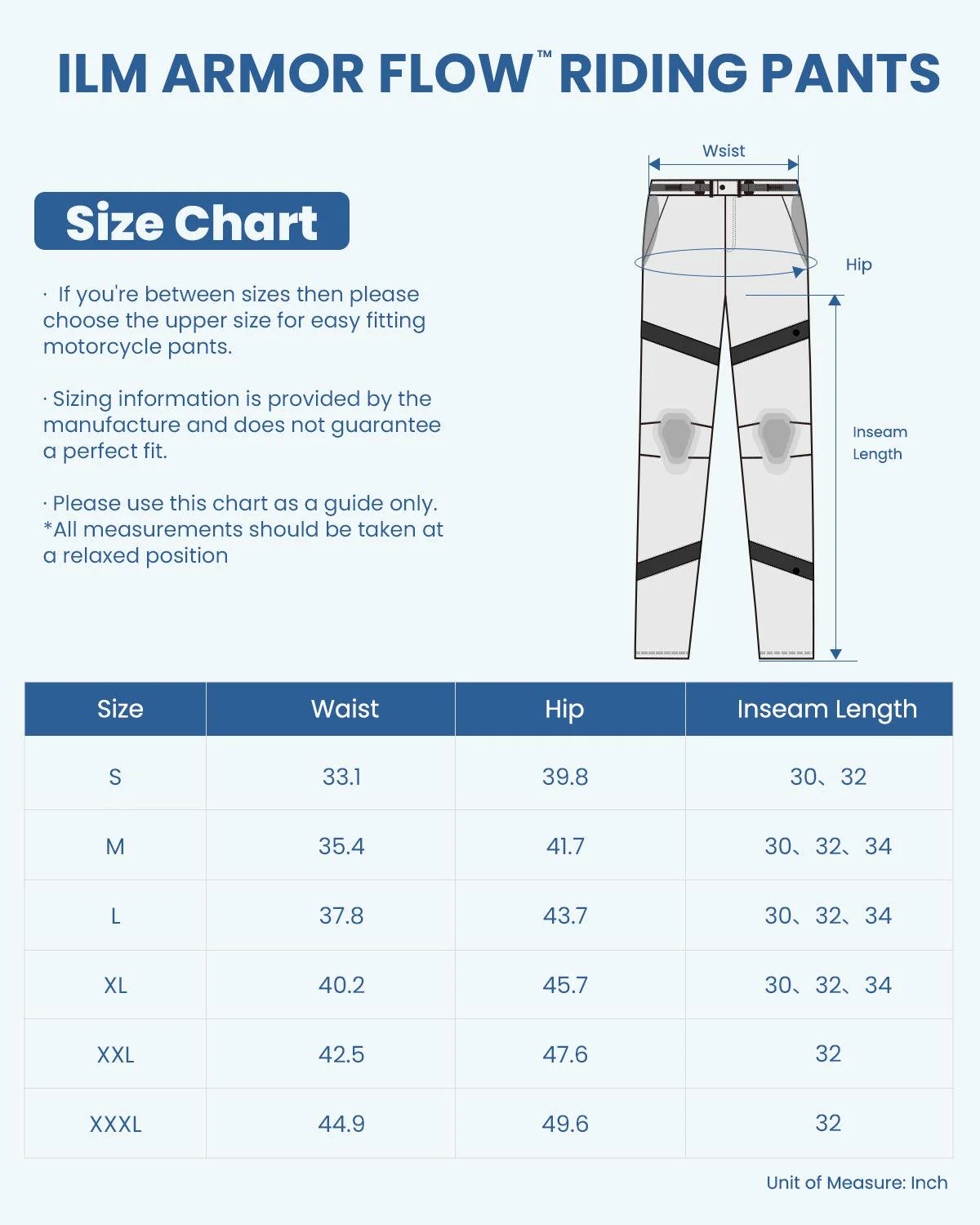 ILM Motorcycle Riding Pants Armor Flow with Pads Summer Lightweight Mesh Pants Model AFP01 - Image 7