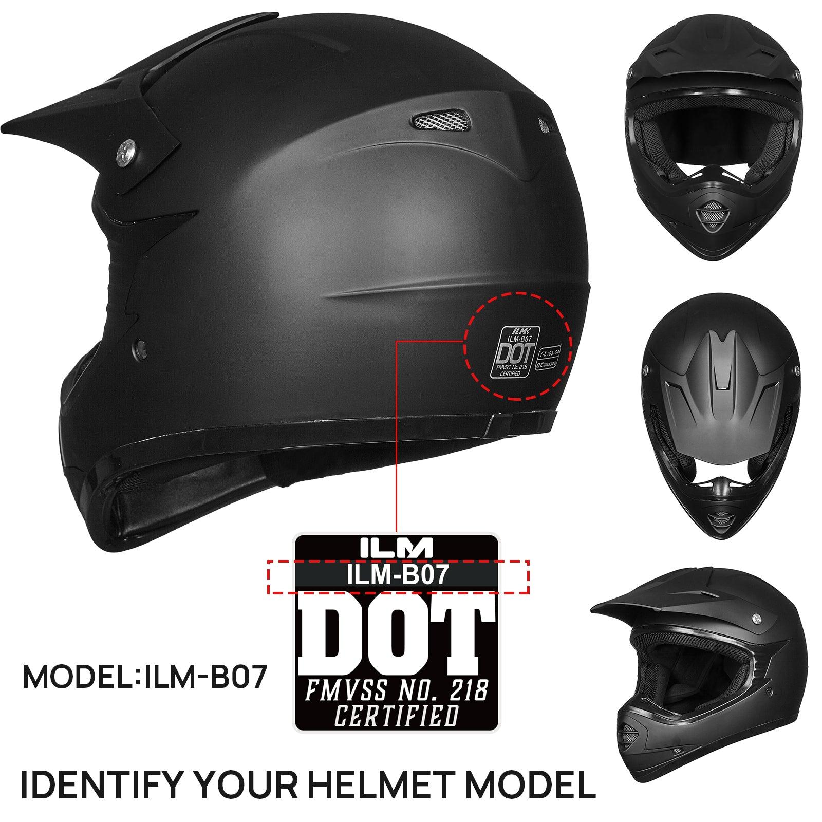 ILM Youth Kids ATV Motocross Helmet Goggles Sports Gloves Dirt Bike Motorcycle B07 - Image 15