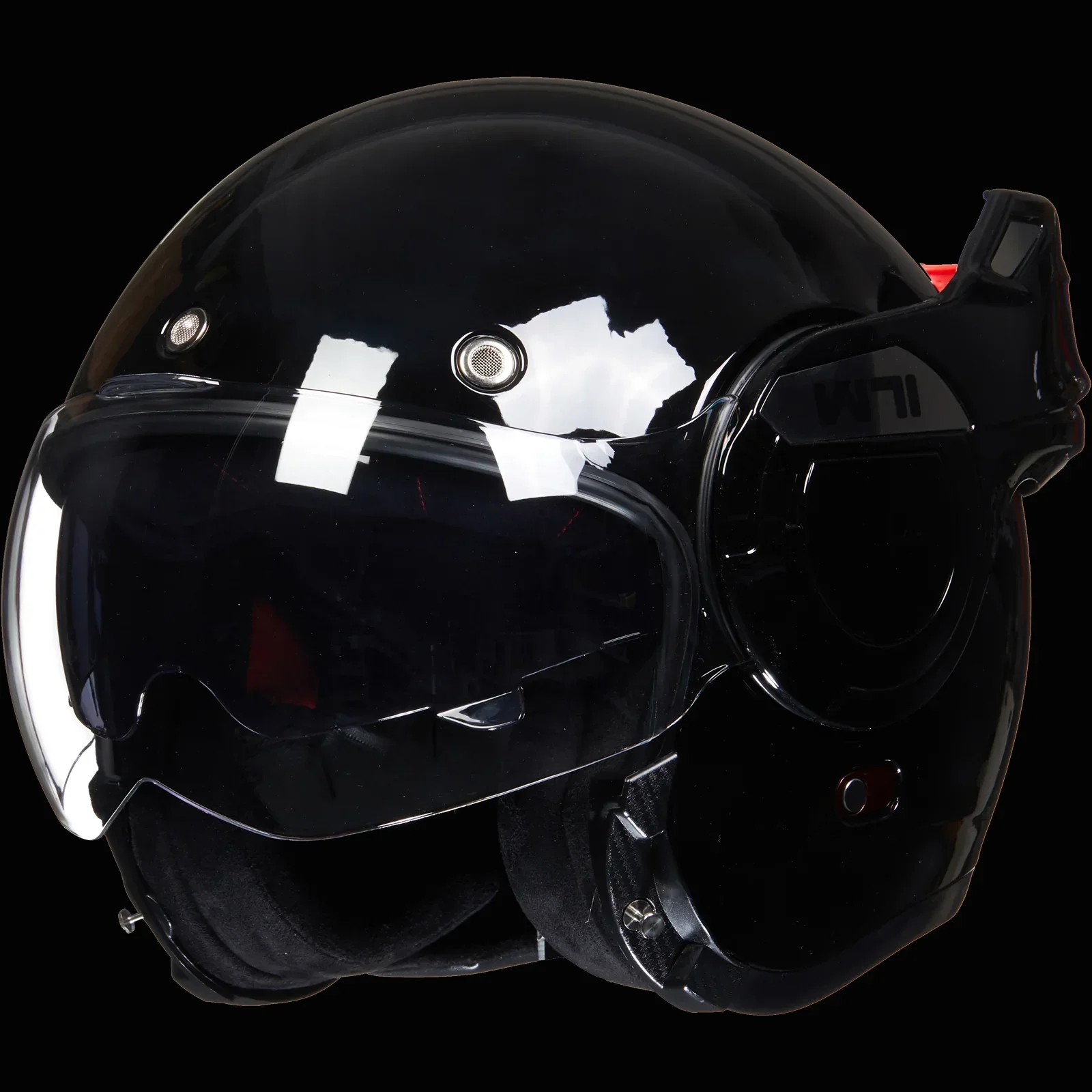 ILM Vintage Full Face Modular Motorcycle Helmet Model B707 - Image 12
