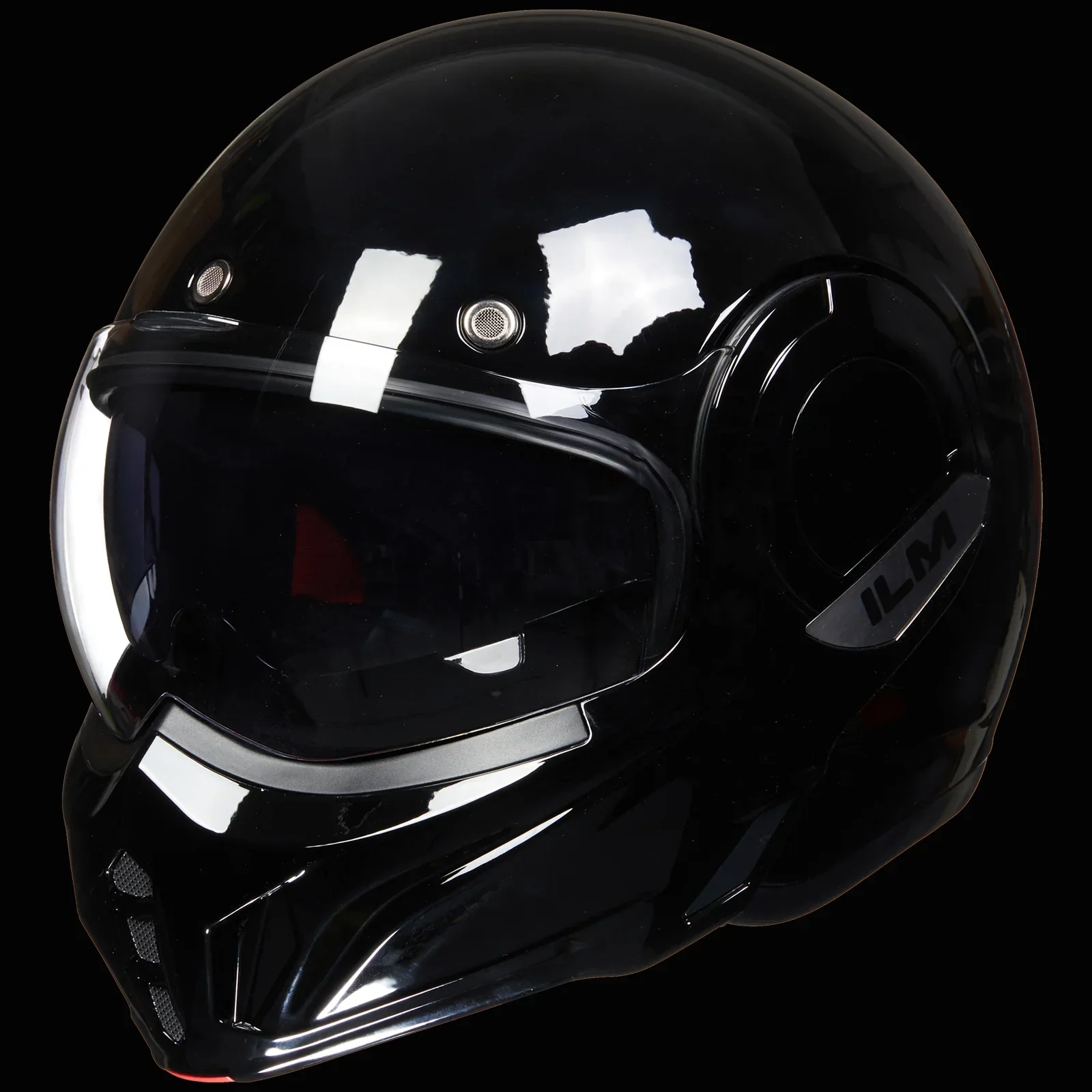 ILM Vintage Full Face Modular Motorcycle Helmet Model B707 - Image 13