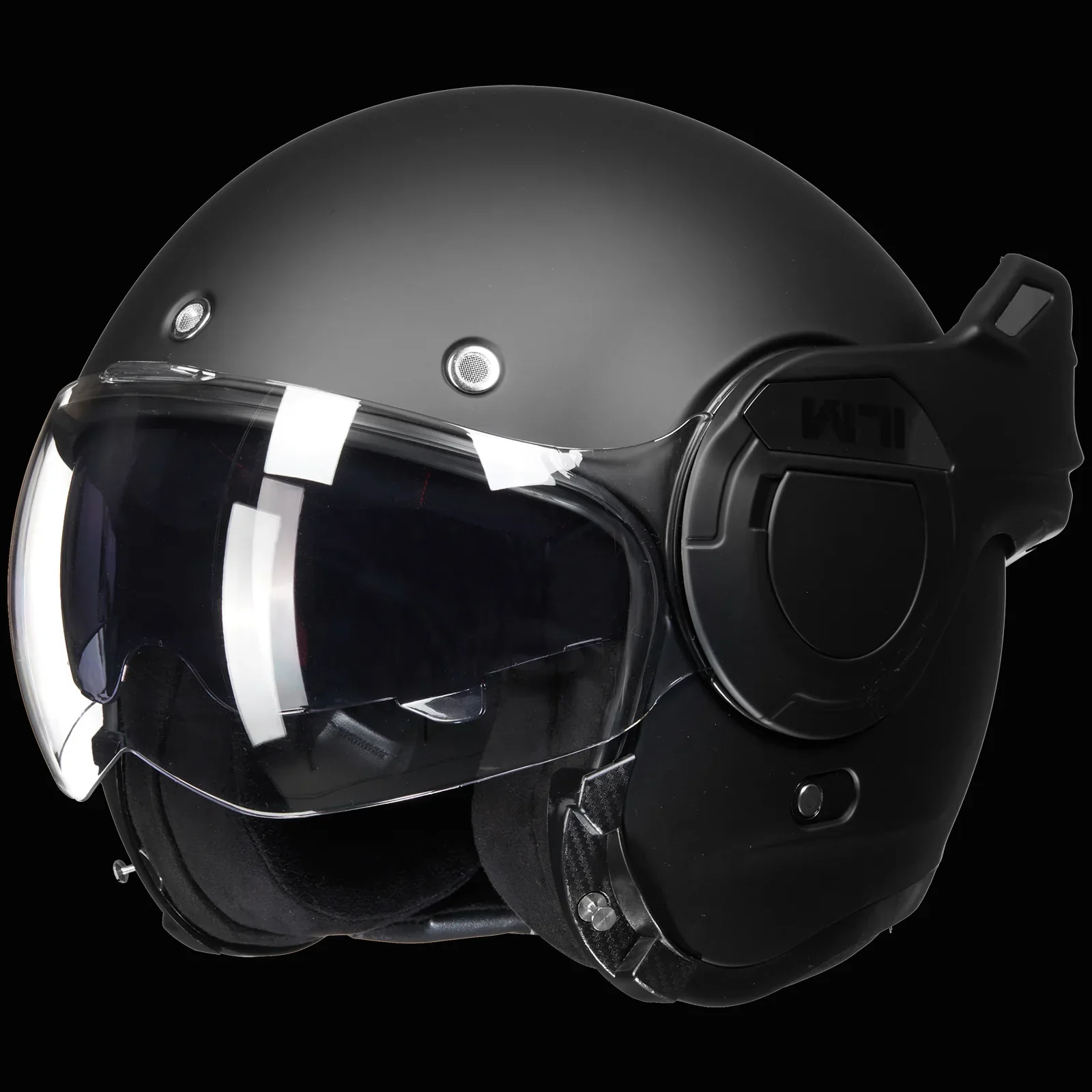 ILM Vintage Full Face Modular Motorcycle Helmet Model B707 - Image 18