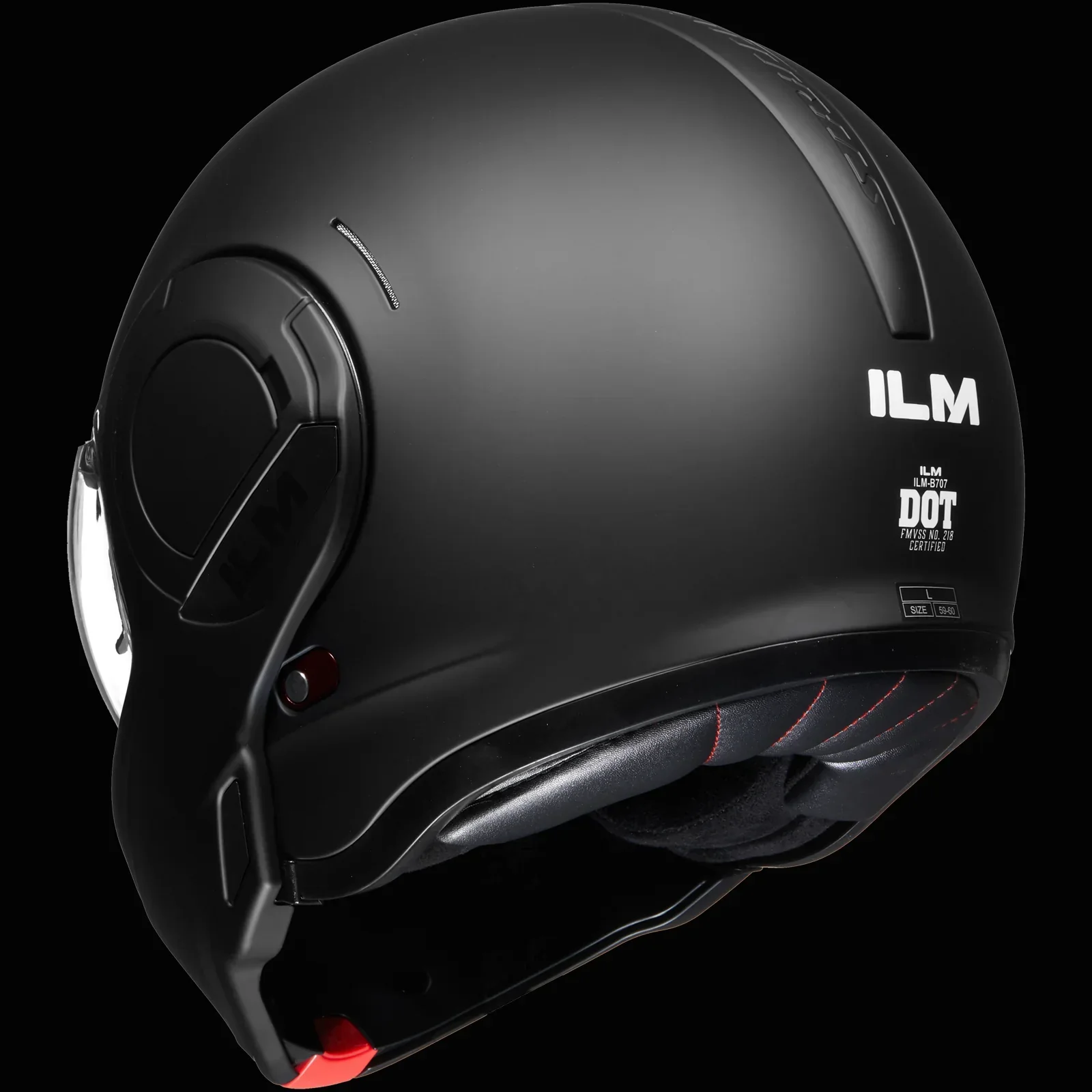 ILM Vintage Full Face Modular Motorcycle Helmet Model B707 - Image 19