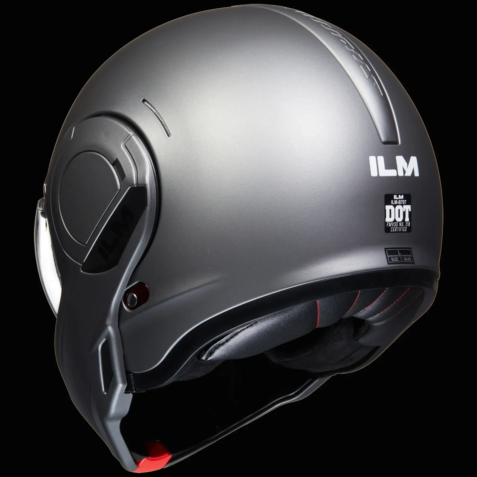ILM Vintage Full Face Modular Motorcycle Helmet Model B707 - Image 23