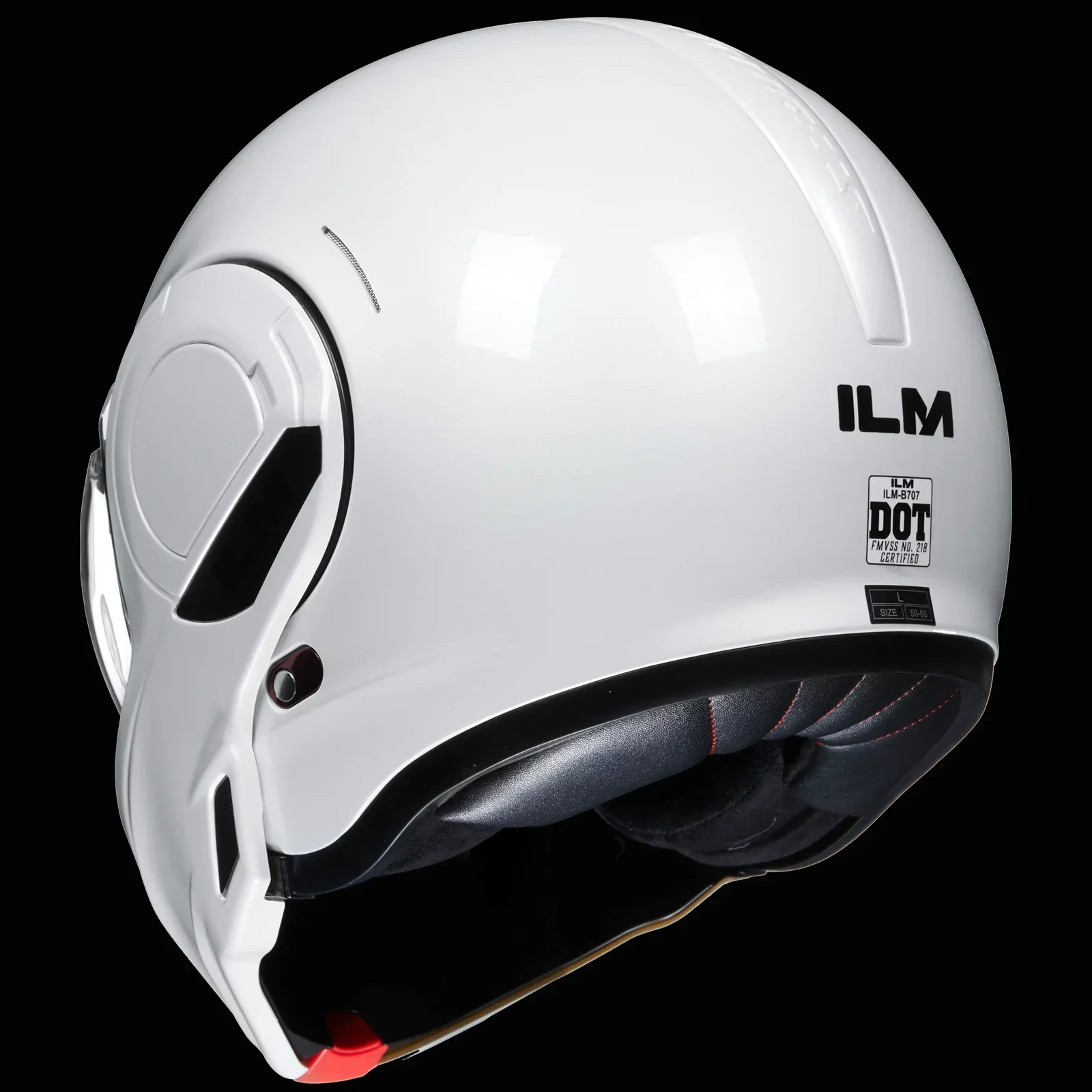 ILM Vintage Full Face Modular Motorcycle Helmet Model B707 - Image 26