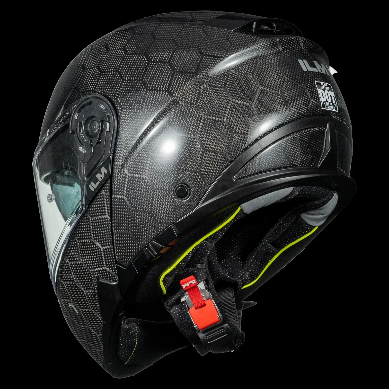 ILM Carbon Fiber Motorcycle Modular Helmets DOT ECE Model MF529F - Image 4