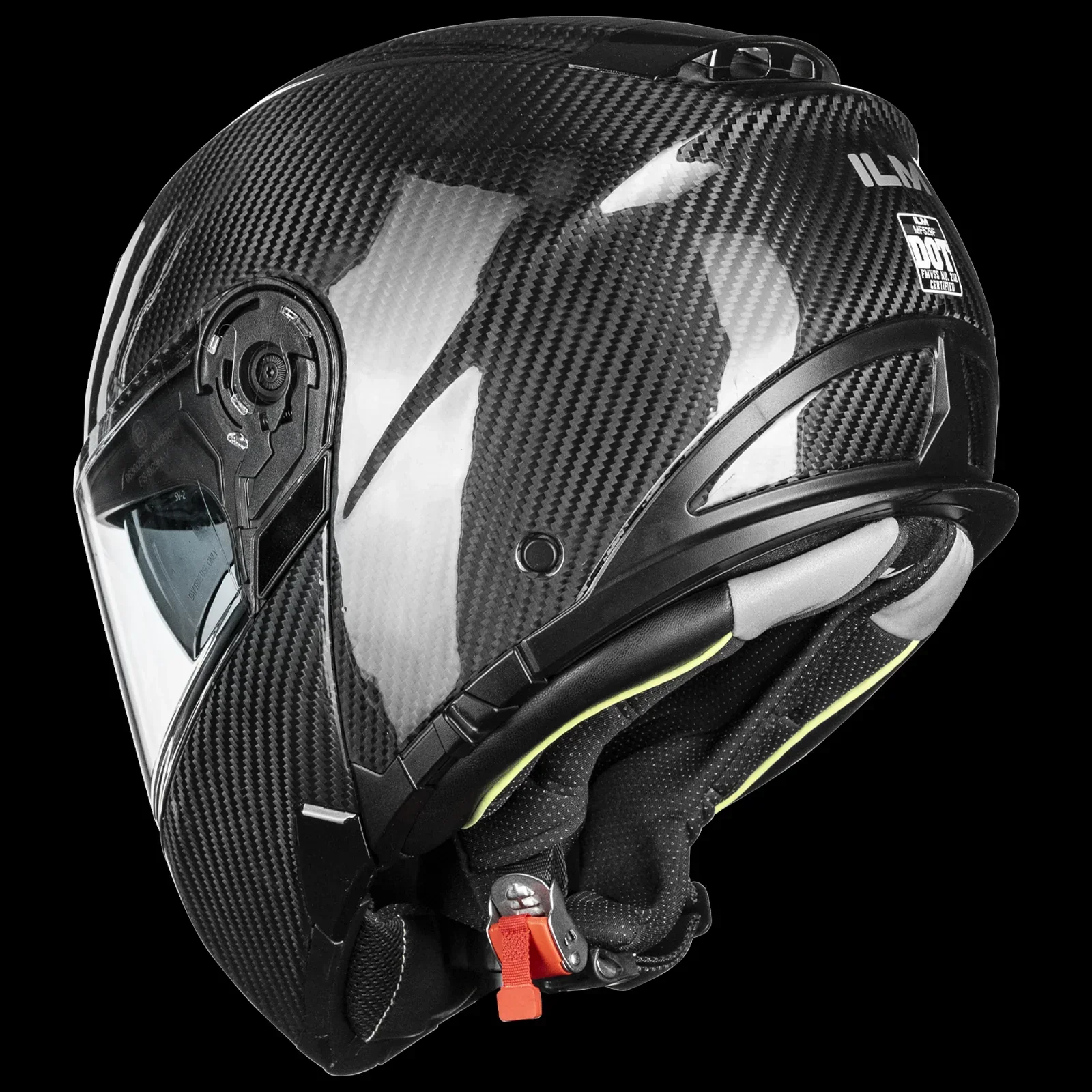 ILM Carbon Fiber Motorcycle Modular Helmets DOT ECE Model MF529F - Image 6