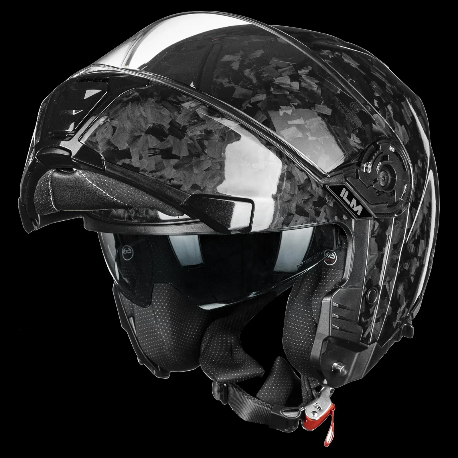 ILM Carbon Fiber Motorcycle Modular Helmets DOT ECE Model MF529F - Image 7