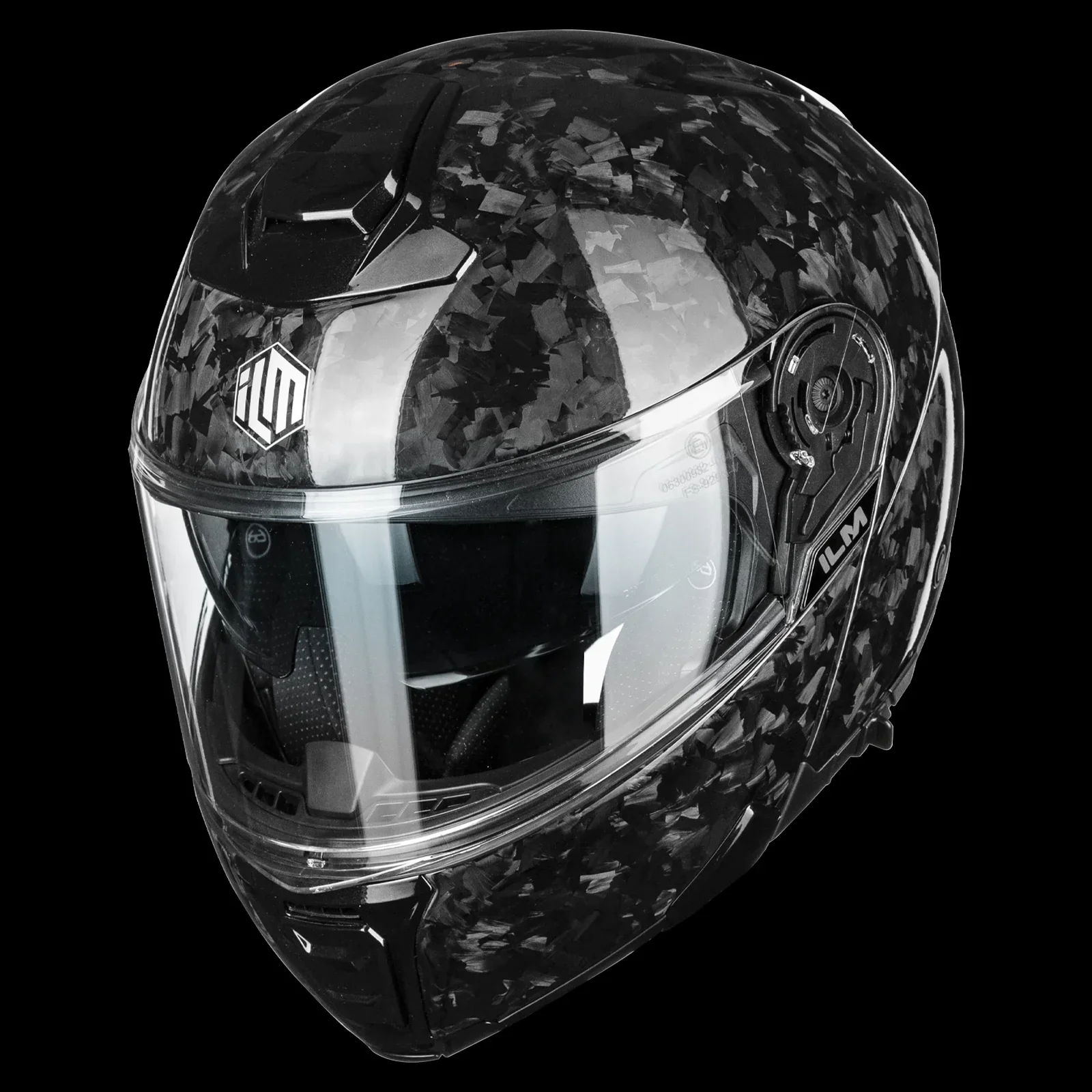 ILM Carbon Fiber Motorcycle Modular Helmets DOT ECE Model MF529F - Image 8