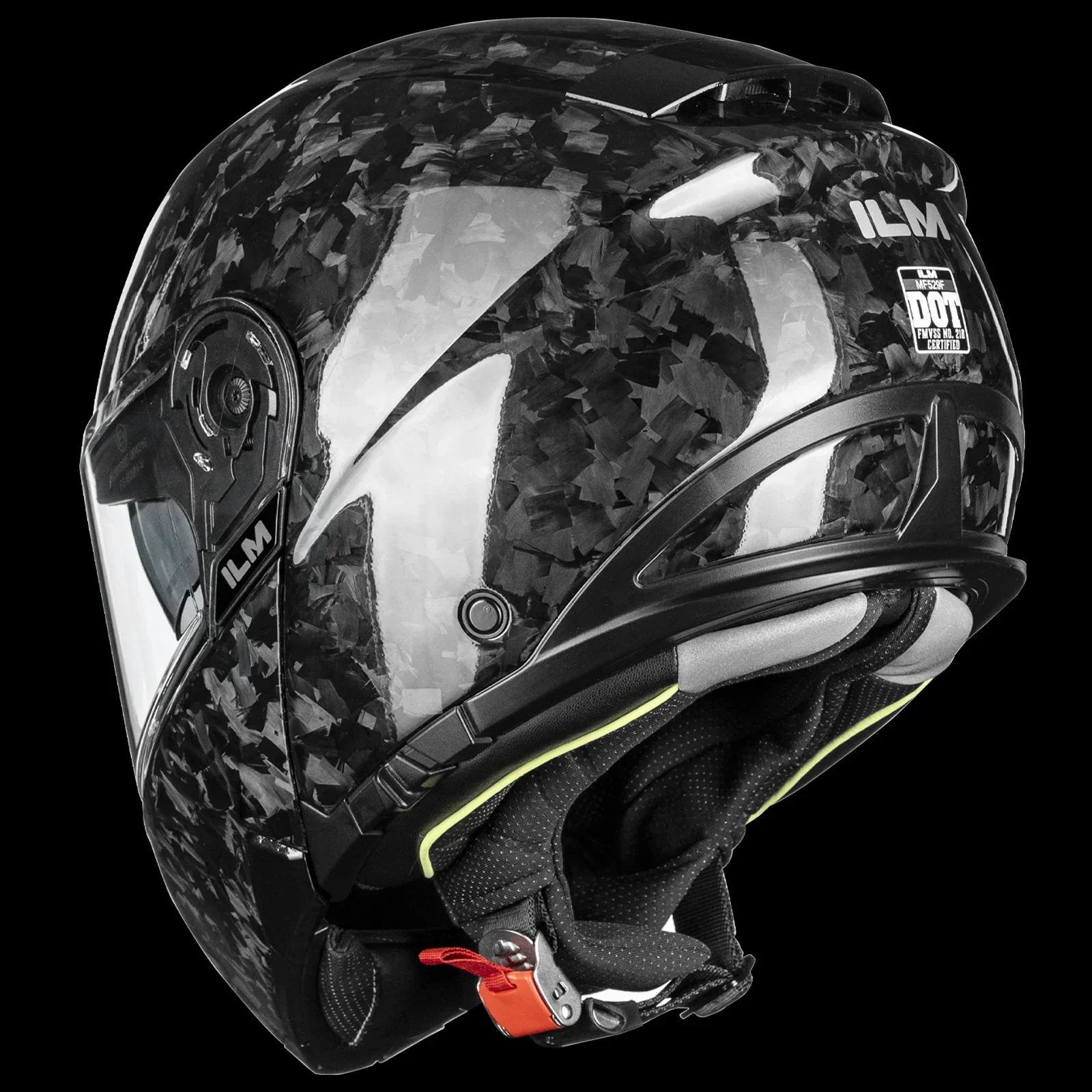ILM Carbon Fiber Motorcycle Modular Helmets DOT ECE Model MF529F - Image 9