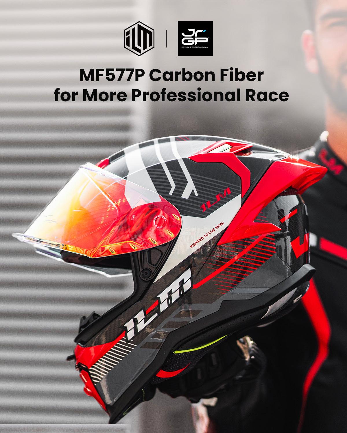 ILM Carbon Fiber Motorcycle Helmets Full Face Racing Helmet Model MF577P - Image 6