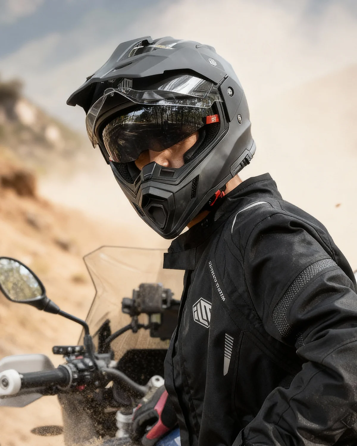ILM Dual Sport ATV Off Road Full Face Motorcycle Helmets model MD866 - Image 10
