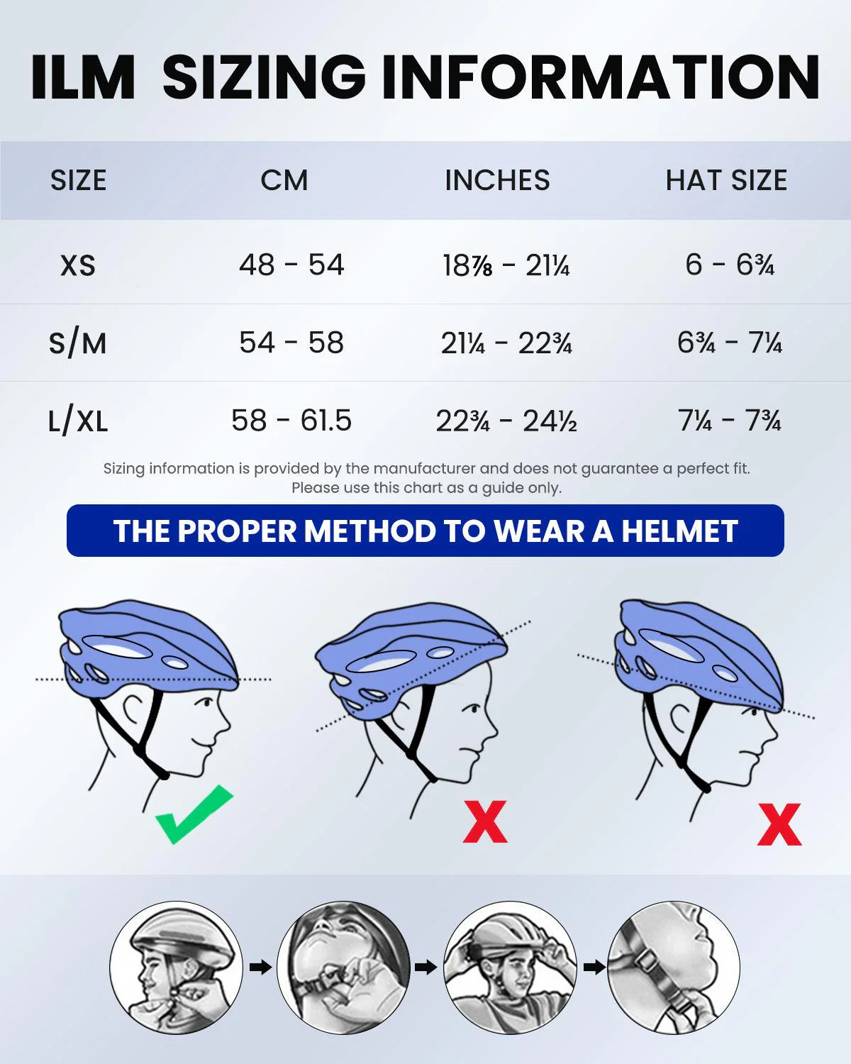 ILM Bike Helmet with USB Rechargeable LED Front and Back Light Model E3-10L - Image 14