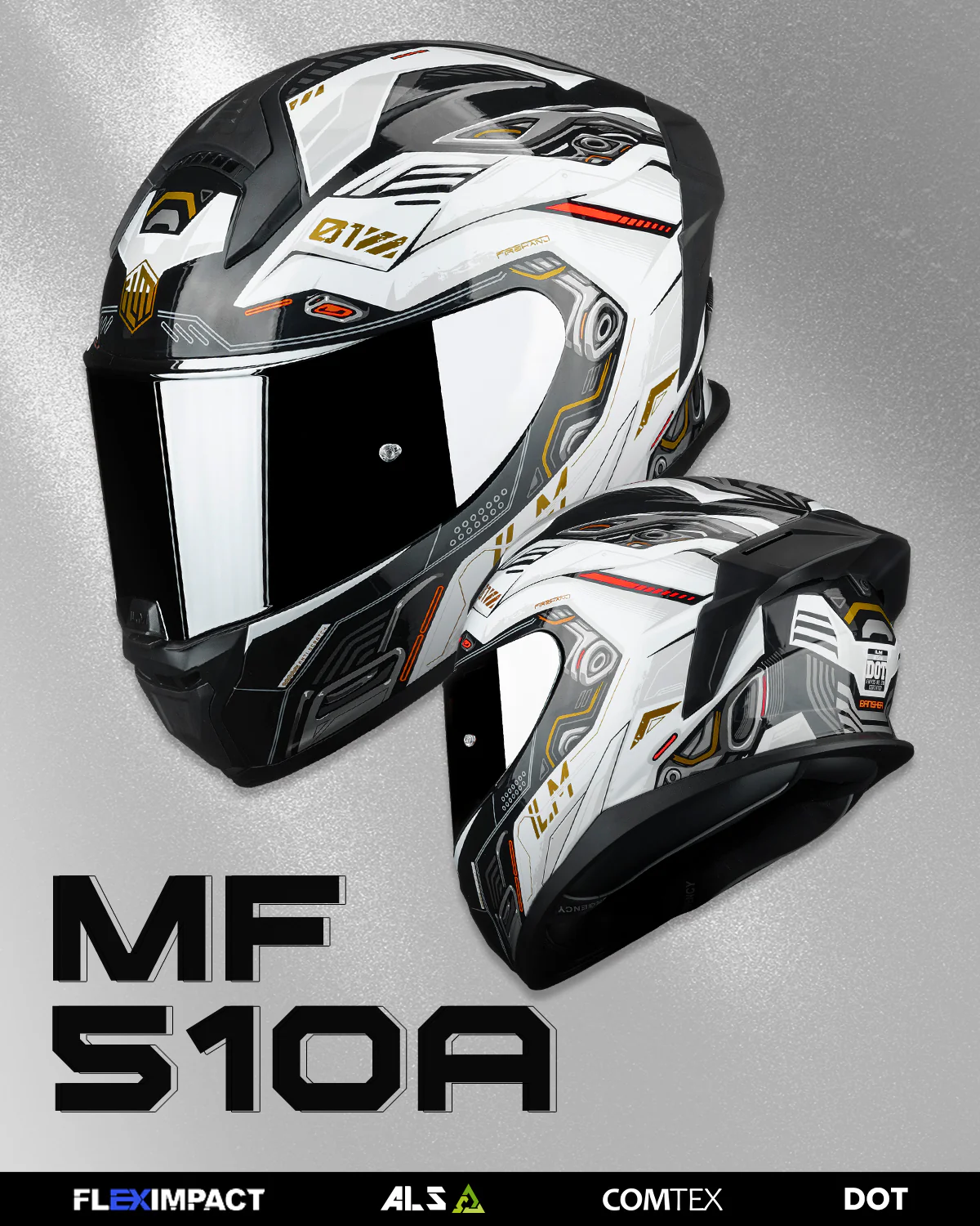 ILM Full Face Motorcycle Helmet DOT Approved Powersports Street Racing Cascos para Motos Model MF510A - Image 13