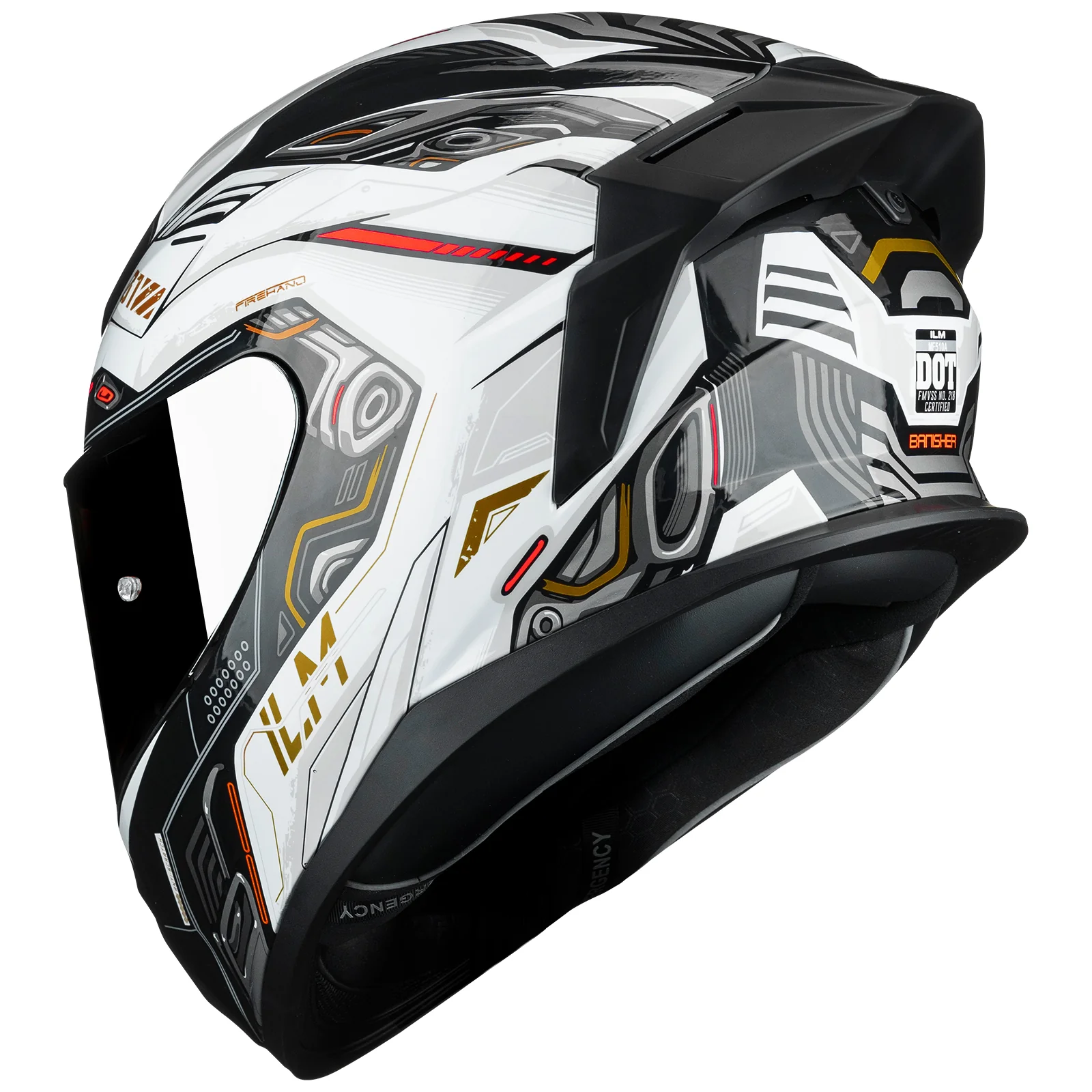ILM Full Face Motorcycle Helmet DOT Approved Powersports Street Racing Cascos para Motos Model MF510A - Image 5