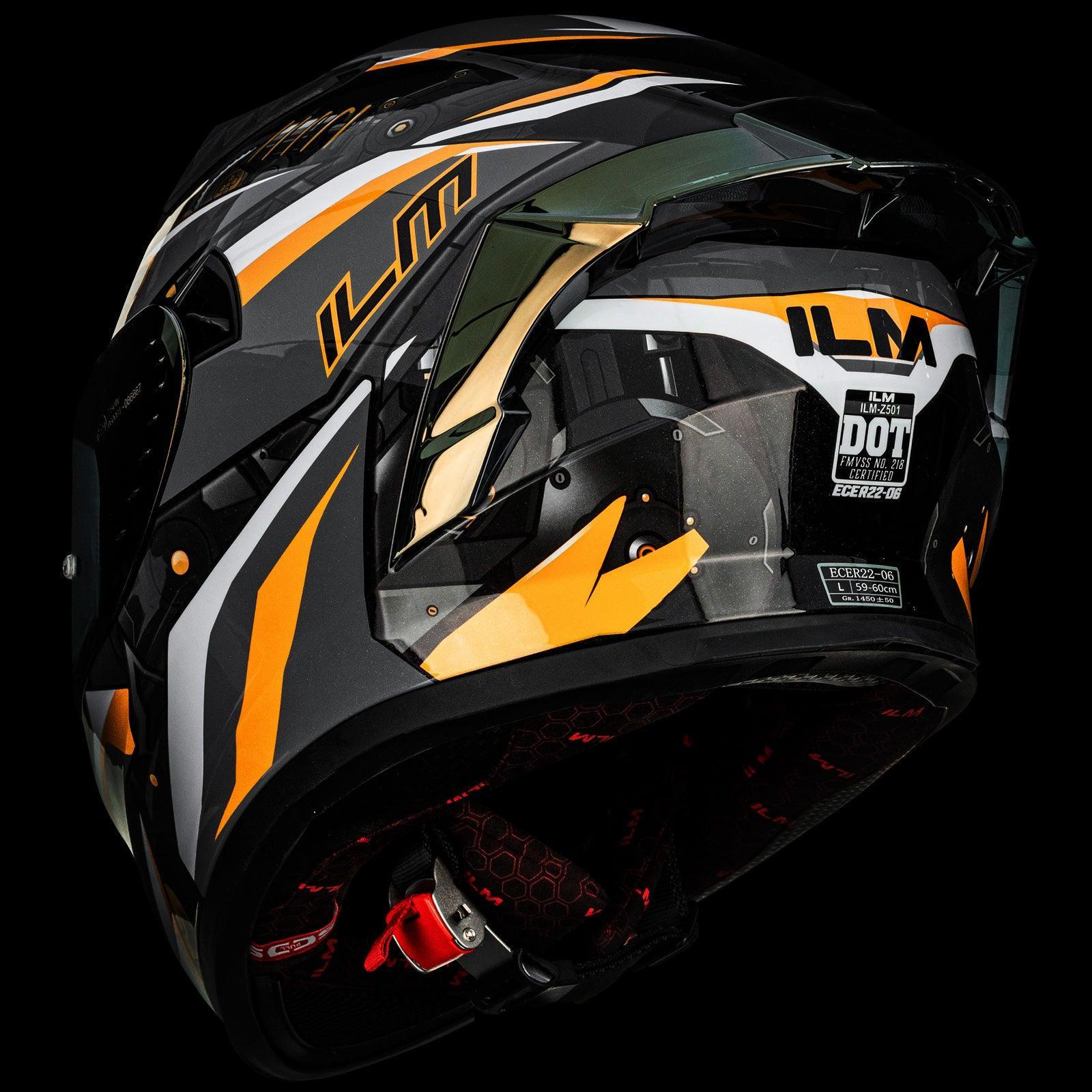 Clearance Sale - ILM Full Face Motorcycle Helmet Model Z501 (4 Colors) - Image 16