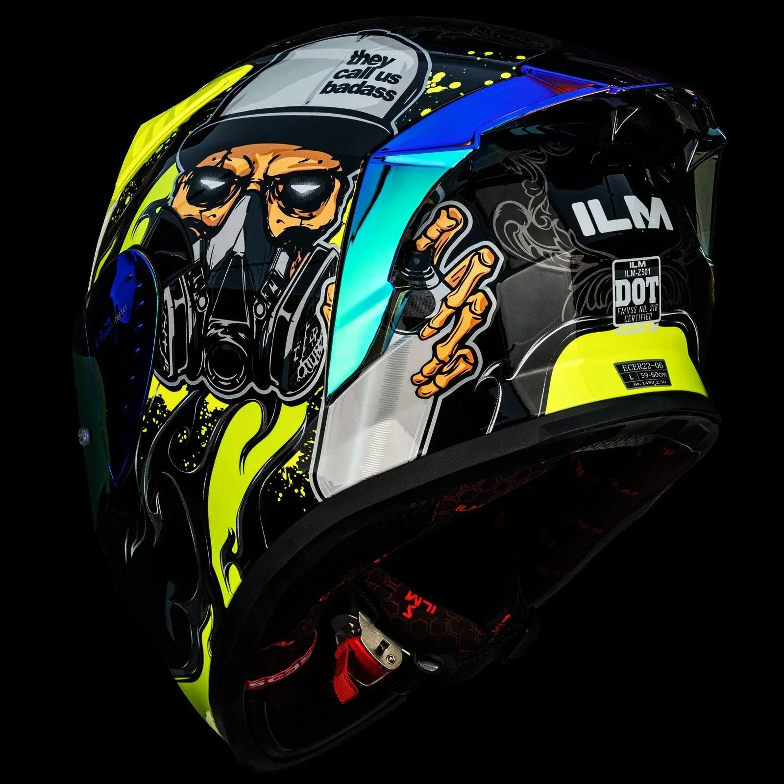 Clearance Sale - ILM Full Face Motorcycle Helmet Model Z501 (4 Colors) - Image 8