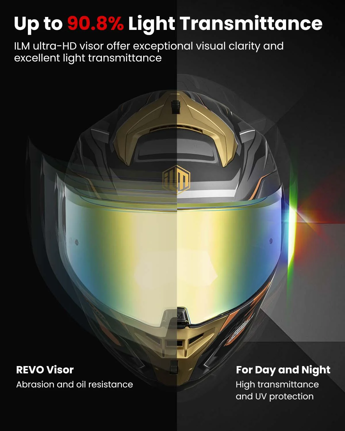 ILM Full Face Motorcycle Helmets Powersports Street Racing Cascos para Motos Model MF510 - Image 12