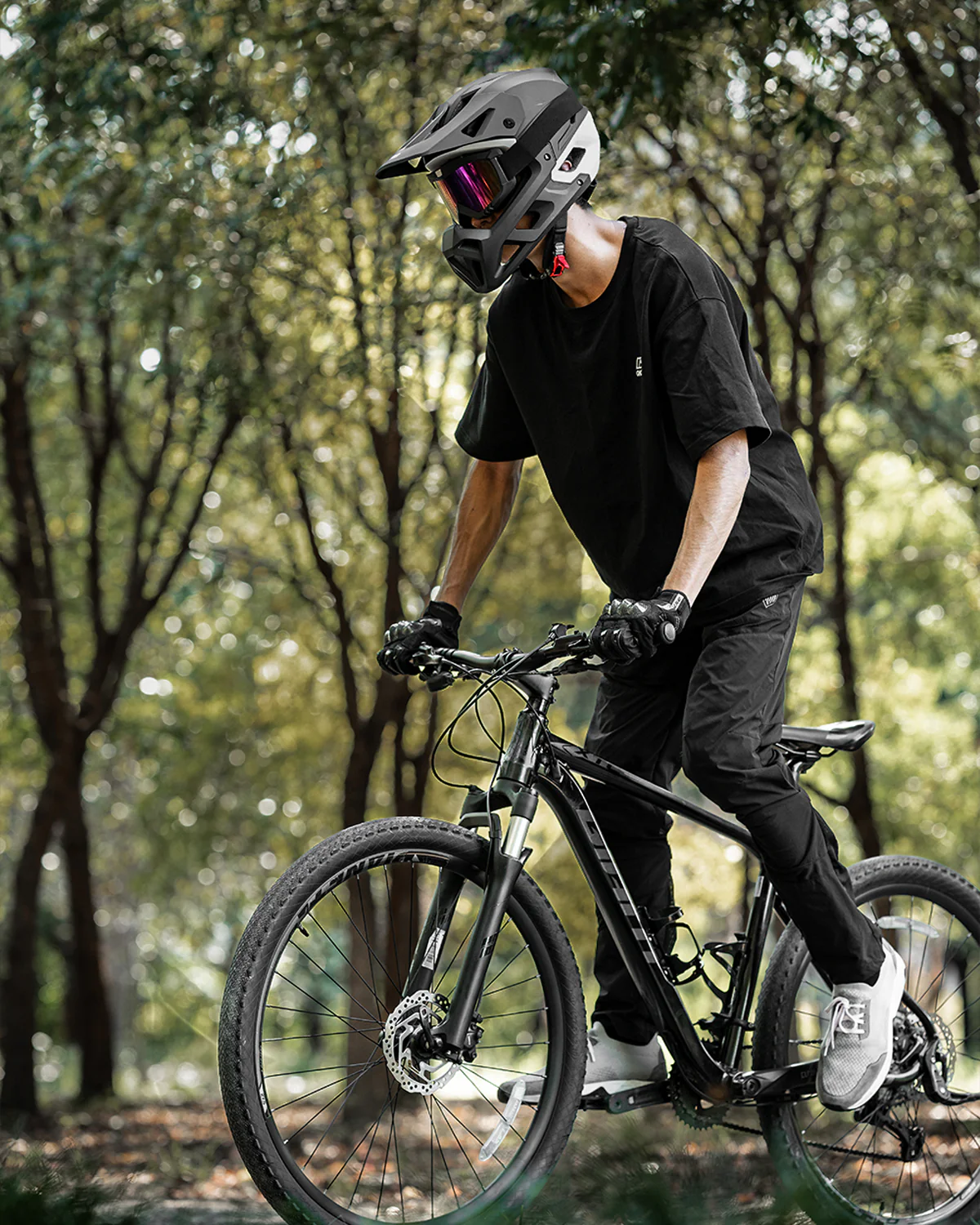 ILM Full Face Mountain Bike Helmet ASTM CPSC Adult with Adjustable Visor for MTB BMX Model HT58 - Image 8