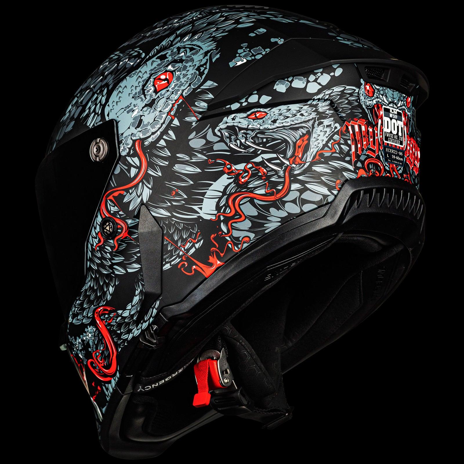 ILM Full Face Motorcycle Helmets Racing Helmet Model MF509 - Image 8